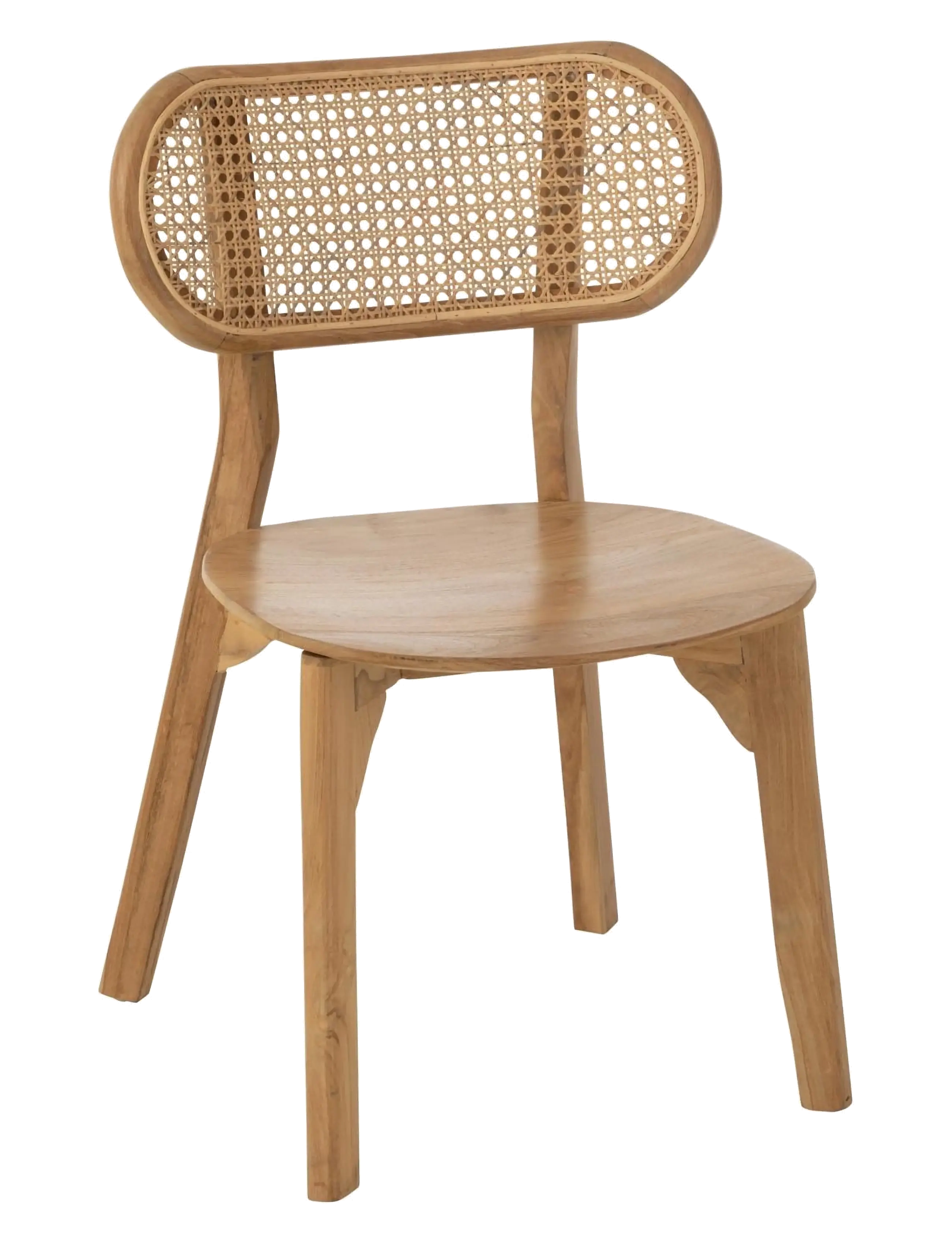 J-Line CHAIR PEANUT TEAK WOOD NATURAL - Chairs - NATURAL / natural