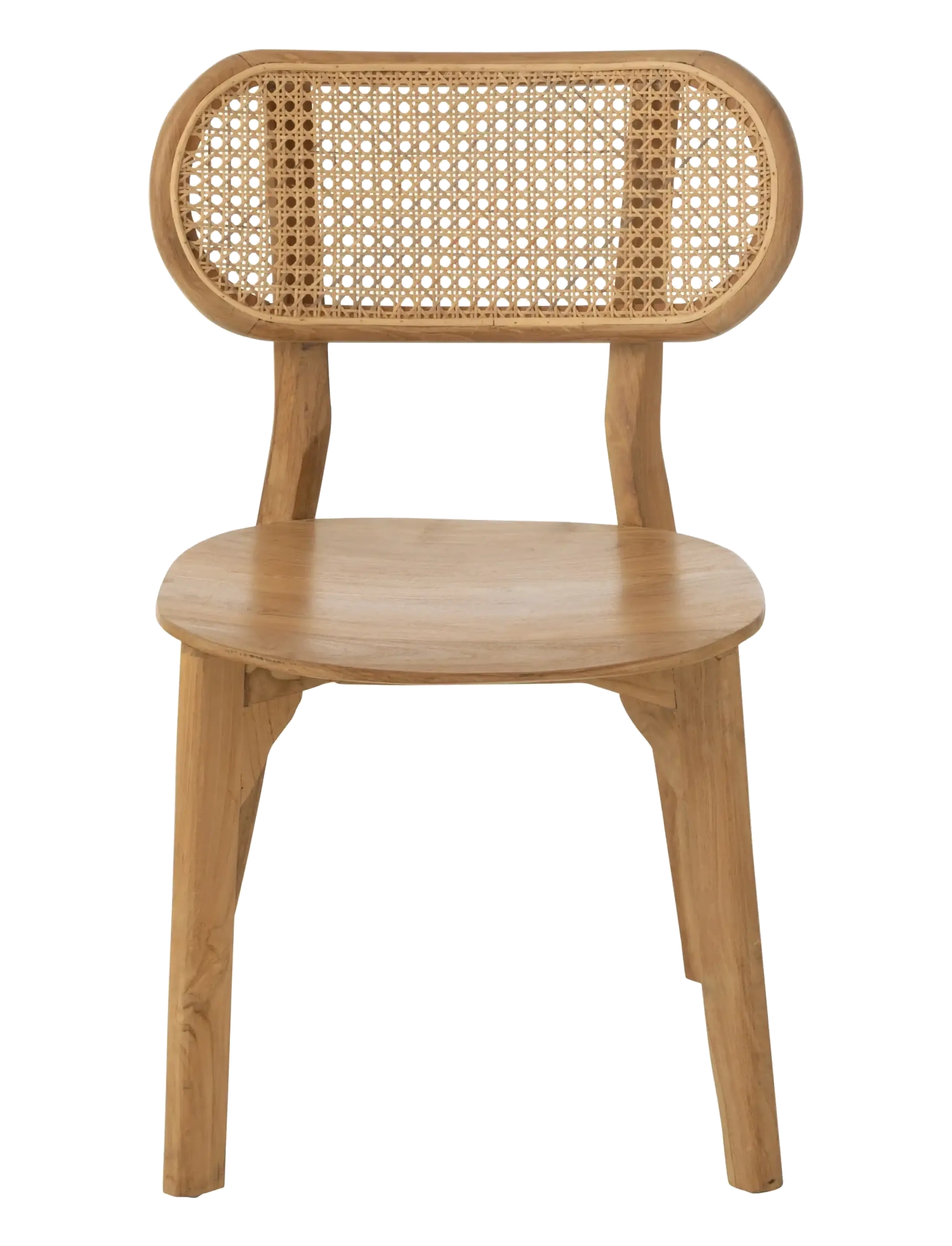 J-Line - CHAIR PEANUT TEAK WOOD NATURAL - stole - natural - 2