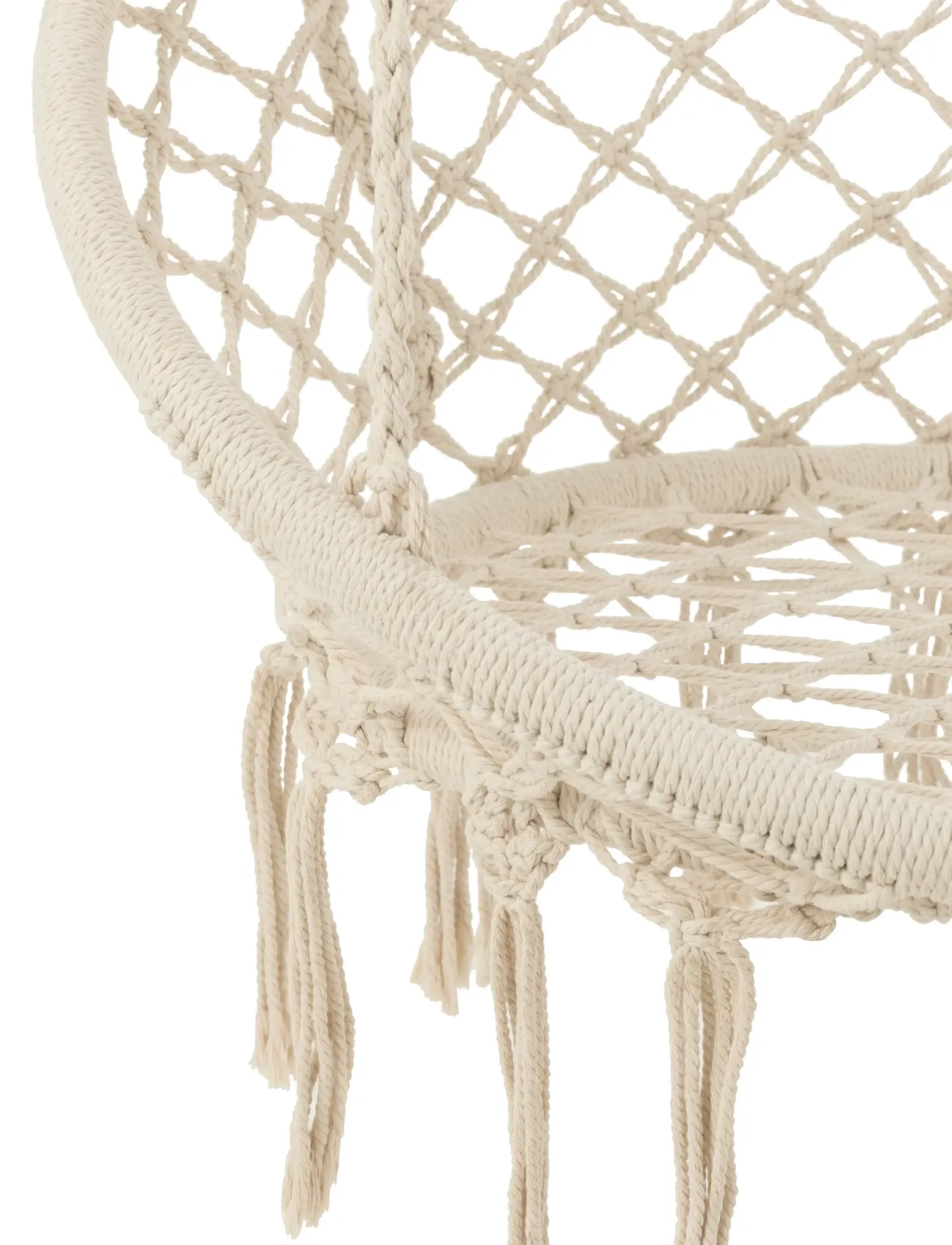 J-Line - SWING CHAIR MACR+TASS POLY BEI - møbler - beige - 4