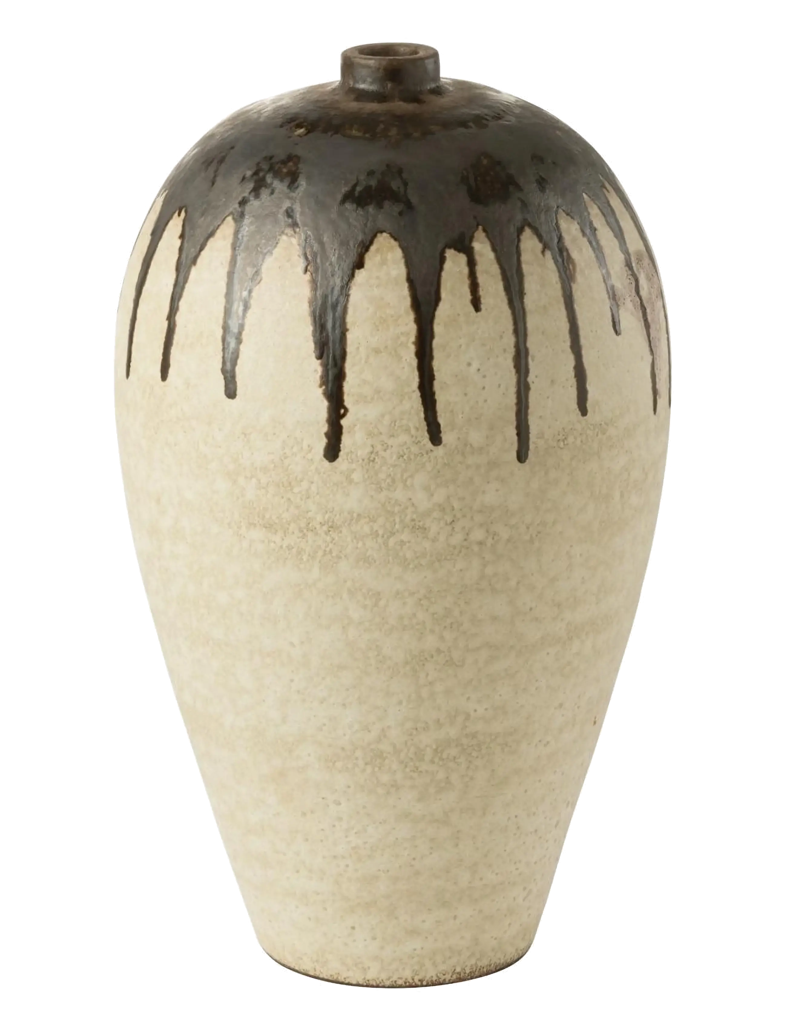 J-Line Vase Lombok Cer Bei/Br S, Vase, Beige, Str: H56CM
