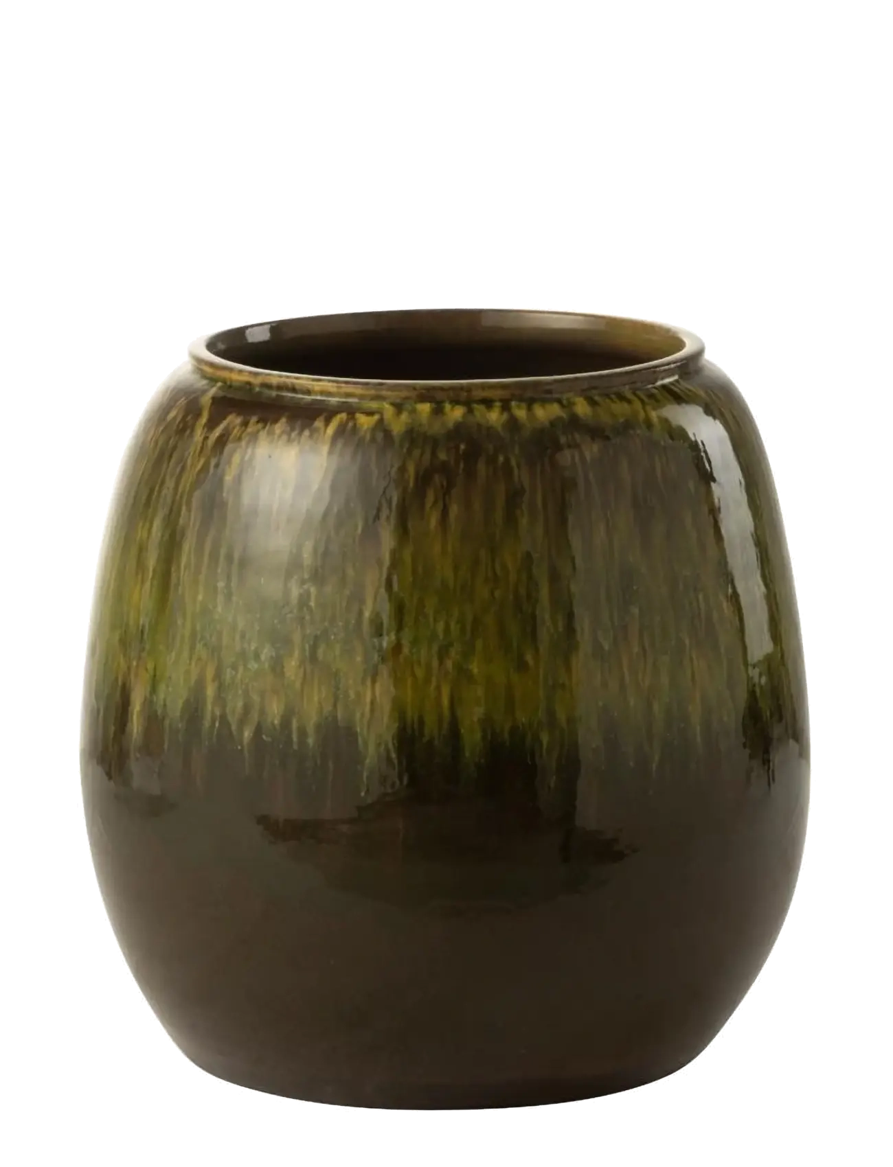 J-Line Flower Pot Olive Cer Green, Flower Pots, Kakigrøn, Str: H36CM