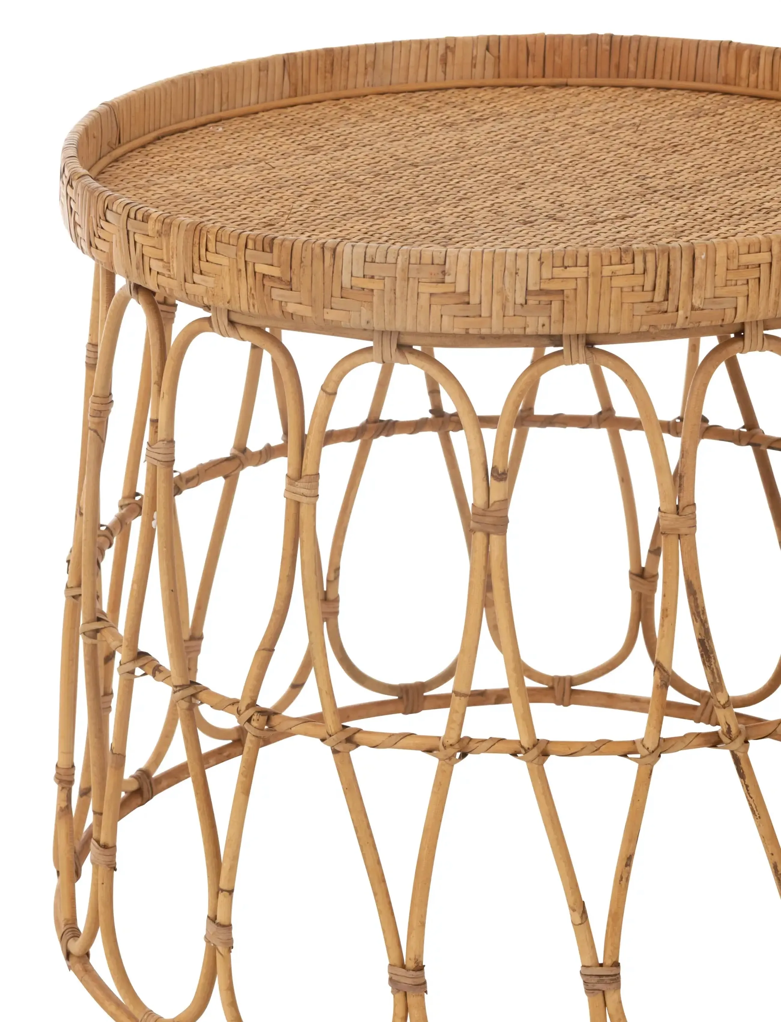 J-Line - S/2 TABLES  RAT/PLY NAT - sideborde og små borde - natural - 2