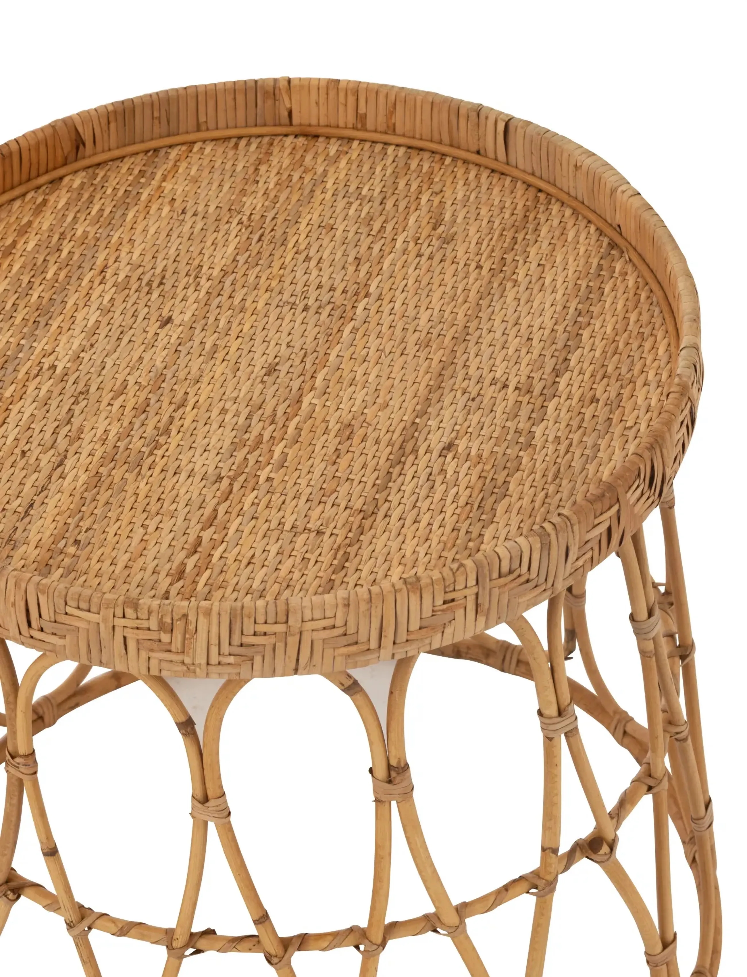J-Line - S/2 TABLES  RAT/PLY NAT - sideborde og små borde - natural - 3