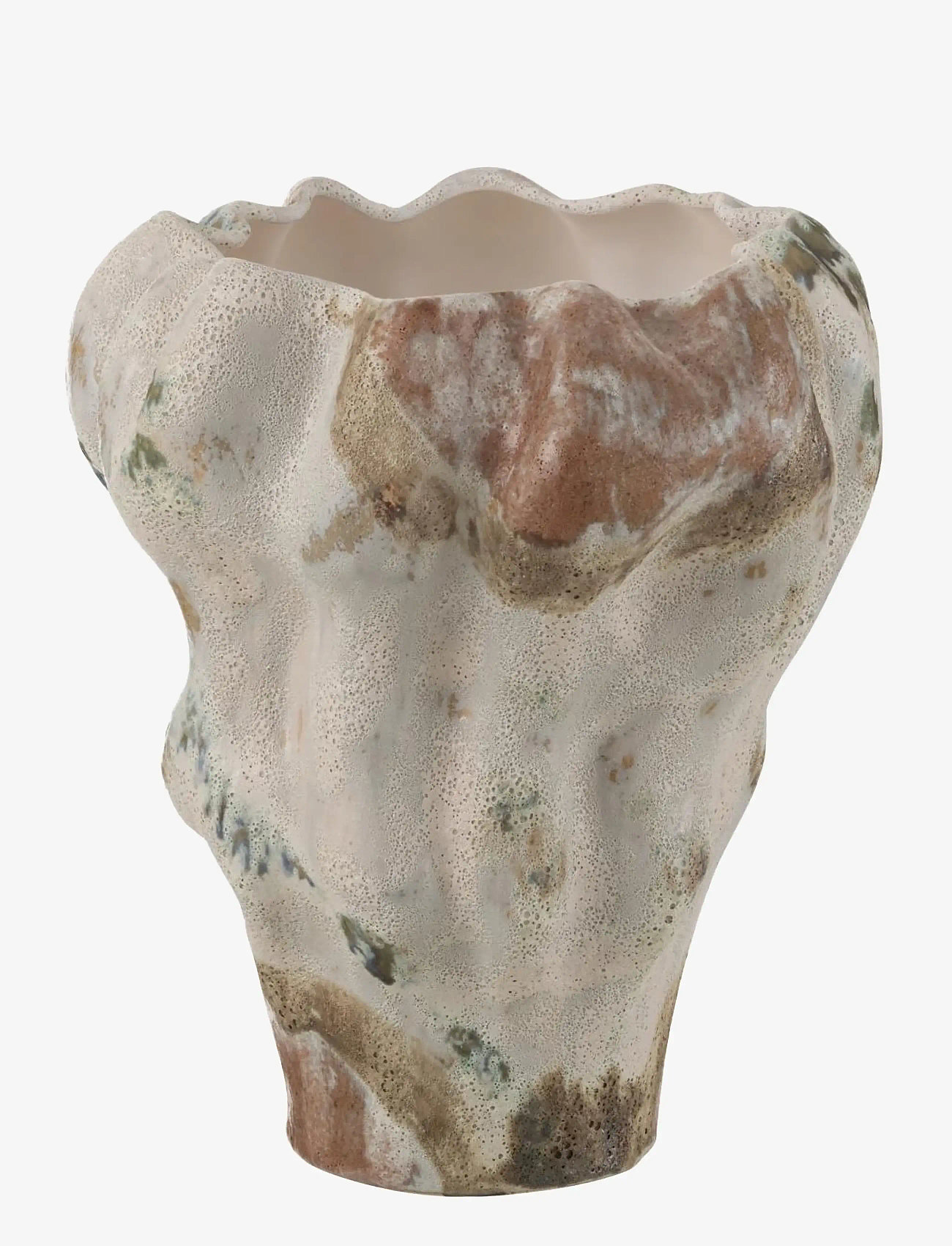 J-Line - VASE MOON TEXT ANEM CLAY MIX - vaasid - beige - 0