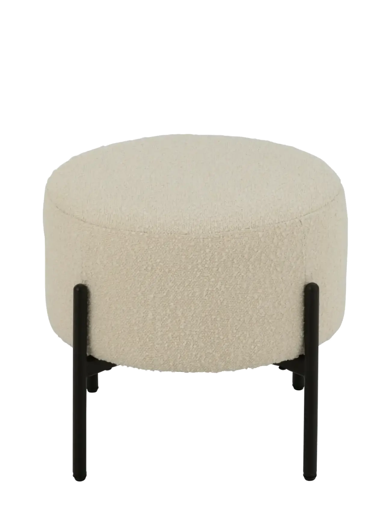 J-Line - STOOL BOUC PLY/POLY WHI/BLA - pallar & bänkar - white - 2