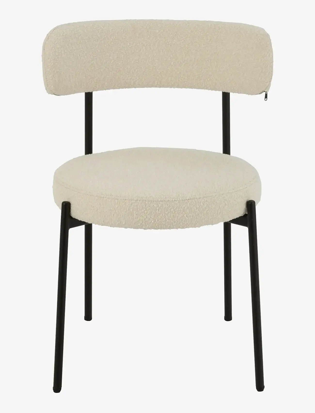 J-Line - S/2 CHAIR BOUC PLY/POLY WHI/BLA - stole - white - 2