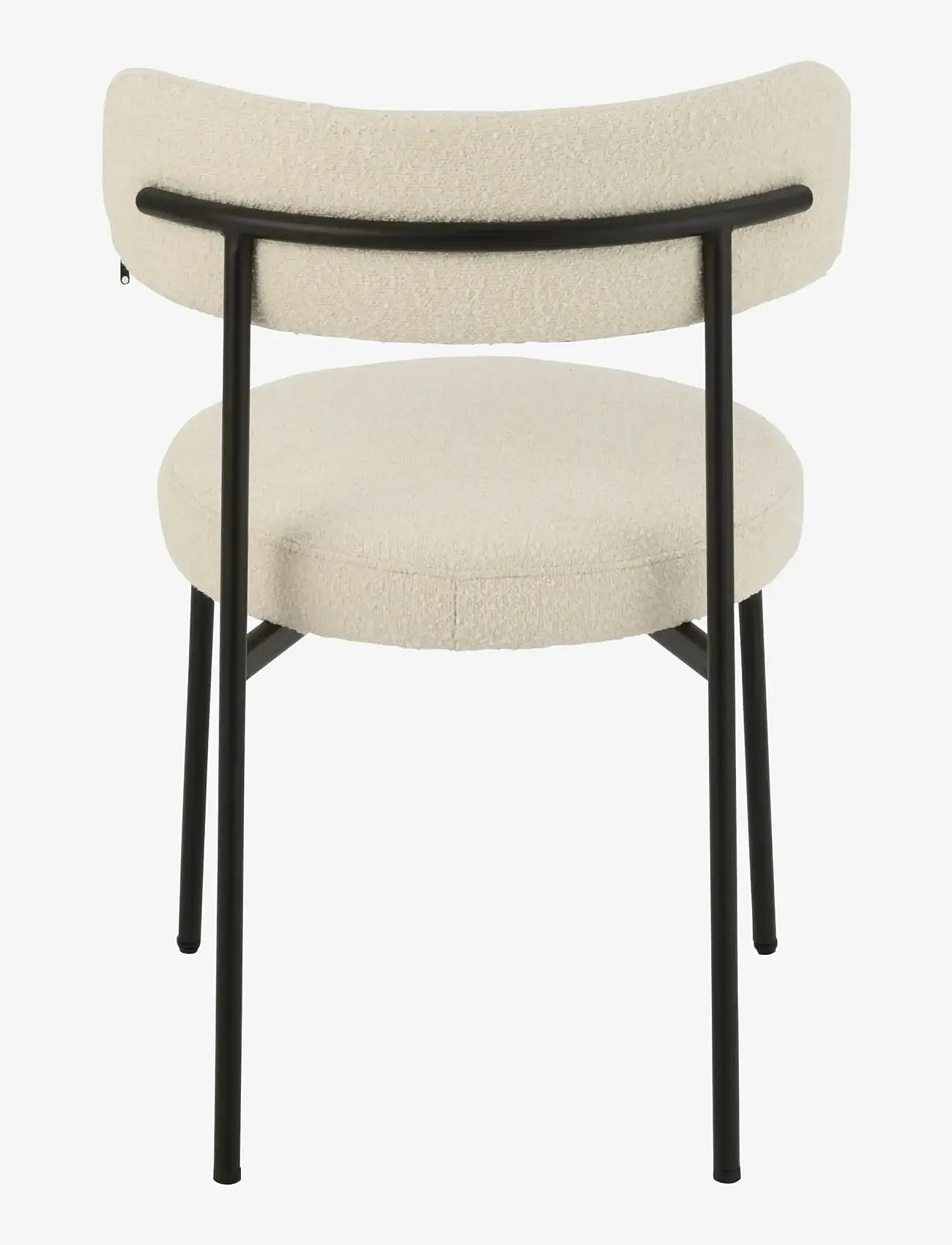 J-Line - S/2 CHAIR BOUC PLY/POLY WHI/BLA - stole - white - 4