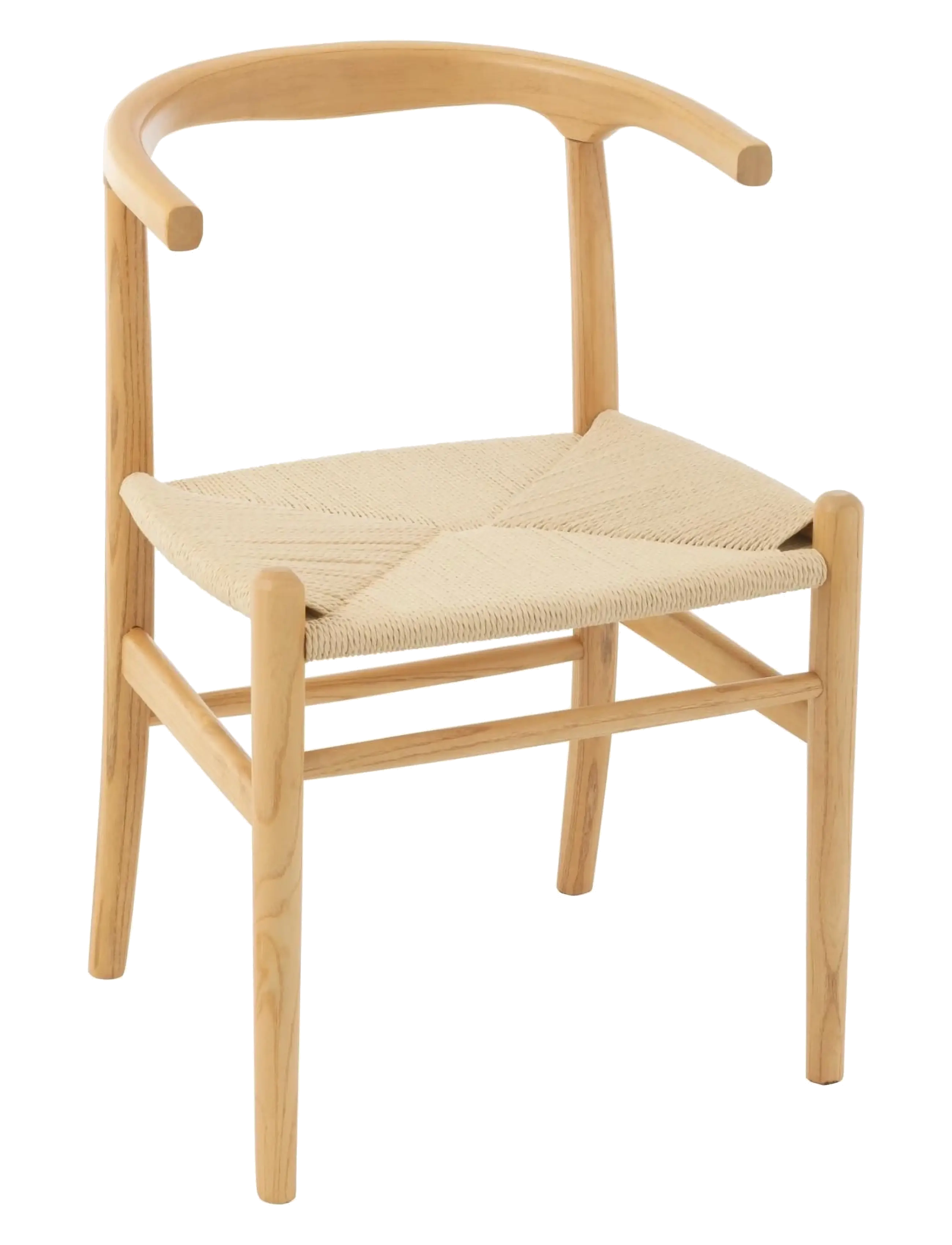 J-Line S/2 Chair Toon Beech Wood/Rope Nat, Stol, Str: H79CM
