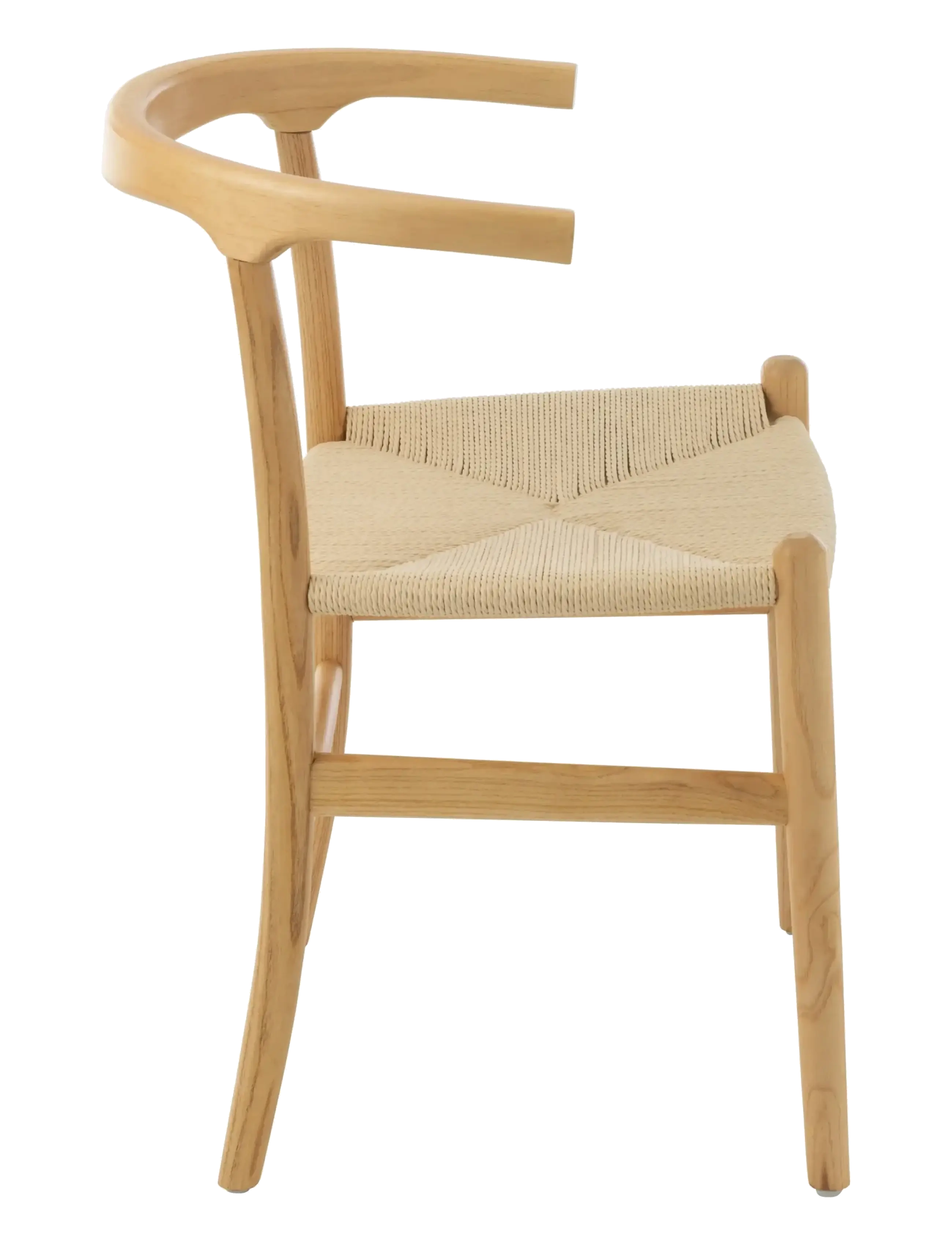 J-Line - S/2 CHAIR TOON BEECH WOOD/ROPE NAT - stólar - natural - 3