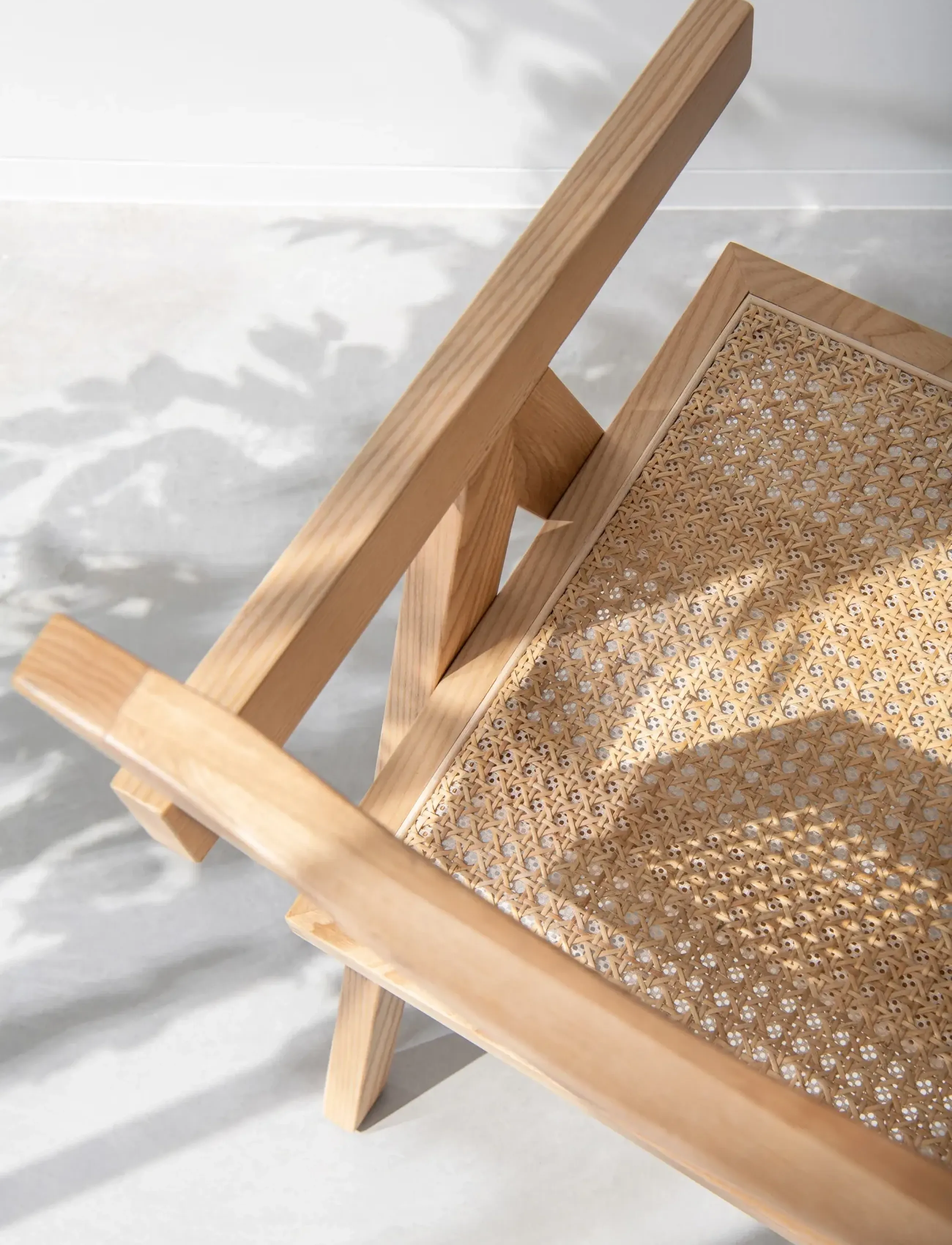 J-Line - CHAIR GRID ASH WOOD/RATTAN NAT - stühle - natural - 5