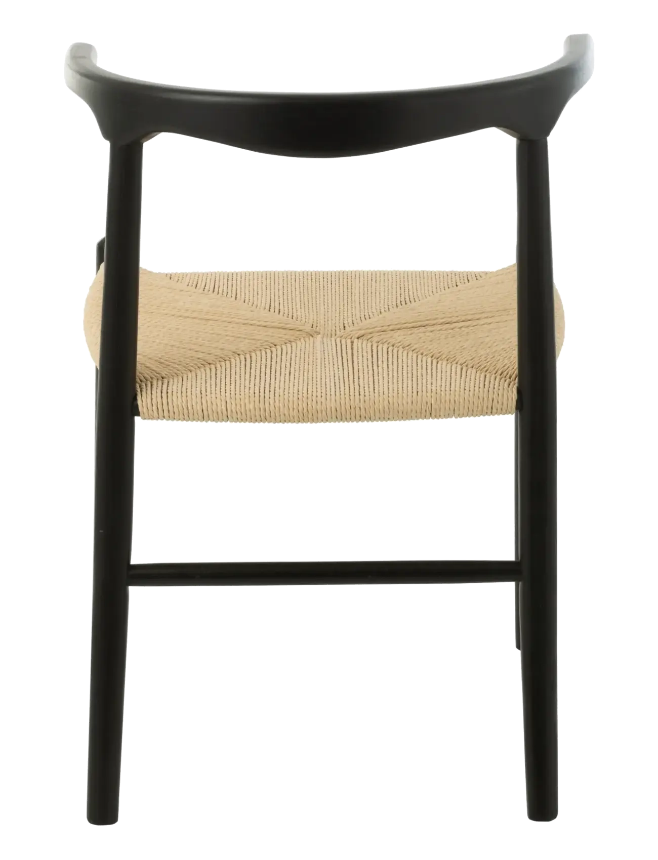 J-Line - S/2 CHAIR TOON BEECH WOOD/ROPE BLA - stole - black - 4
