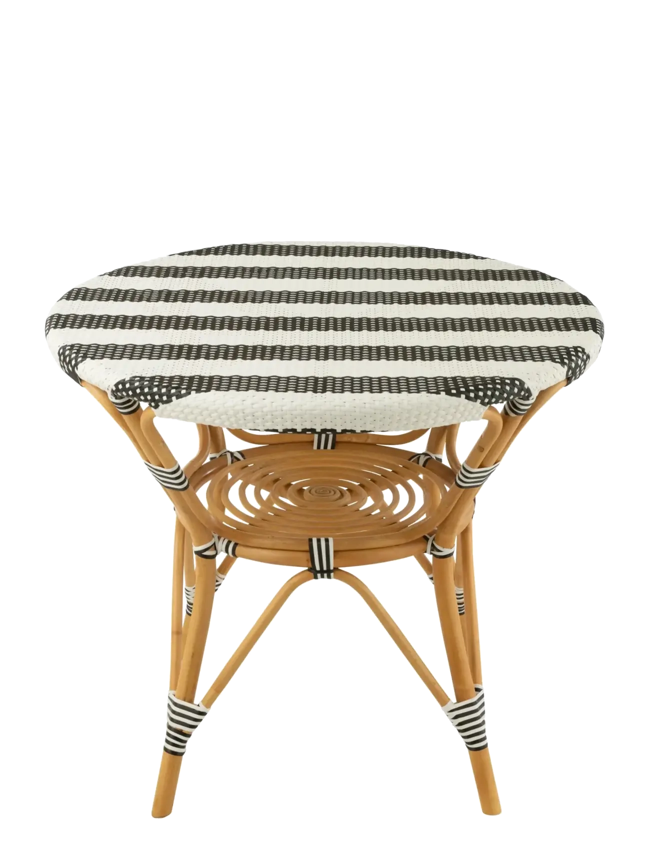 J-Line - DINING TABLE RATTAN BLA/WH - matbord - black - 1