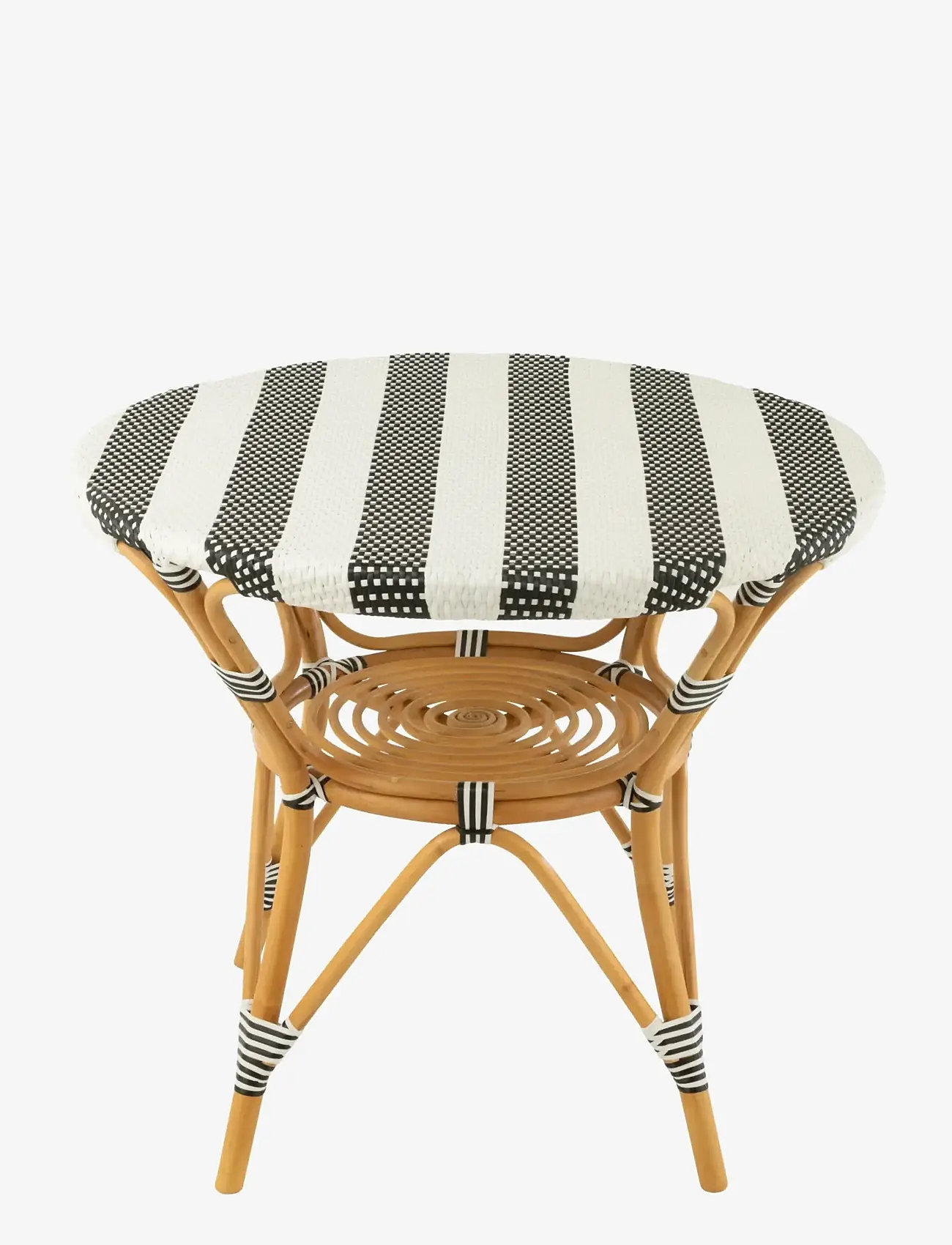J-Line - DINING TABLE RATTAN BLA/WH - dining tables - black - 2