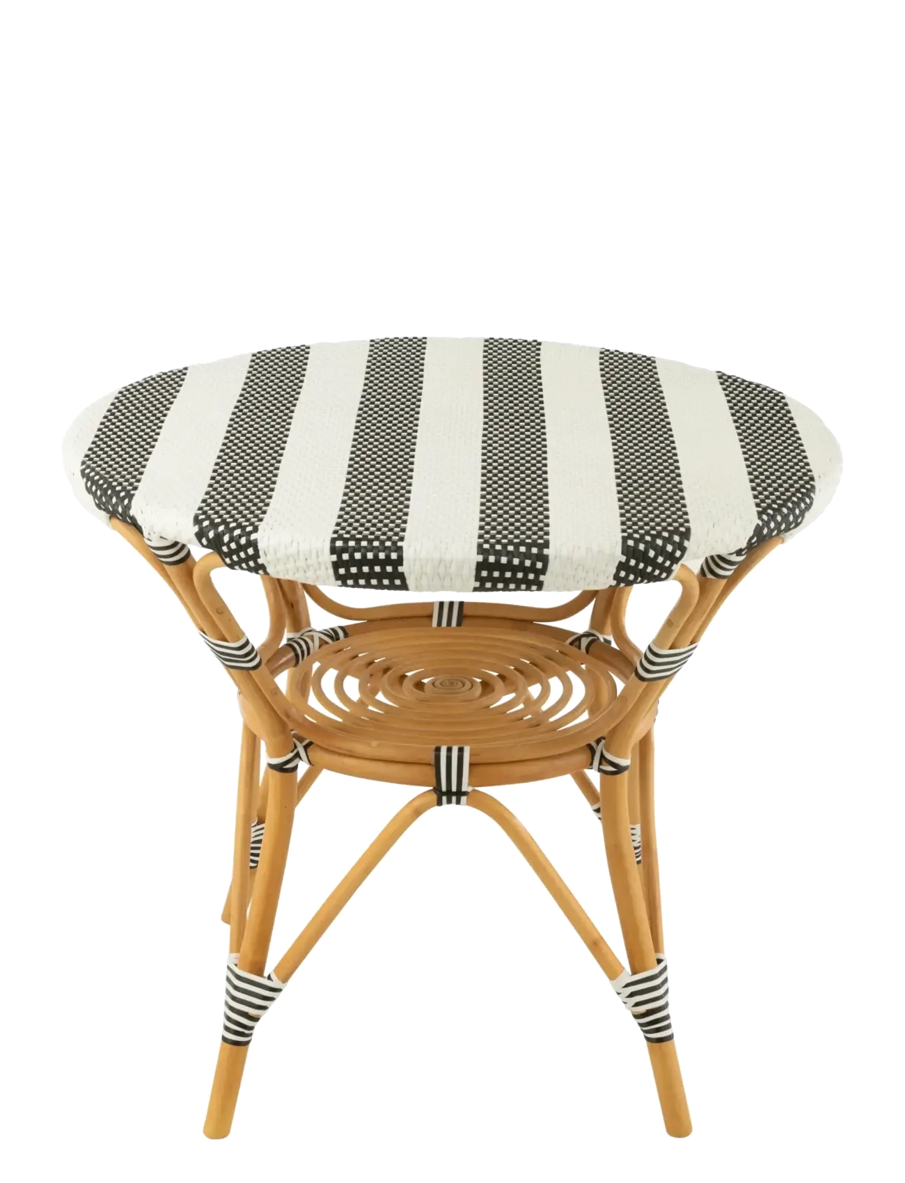 J-Line - DINING TABLE RATTAN BLA/WH - matbord - black - 2