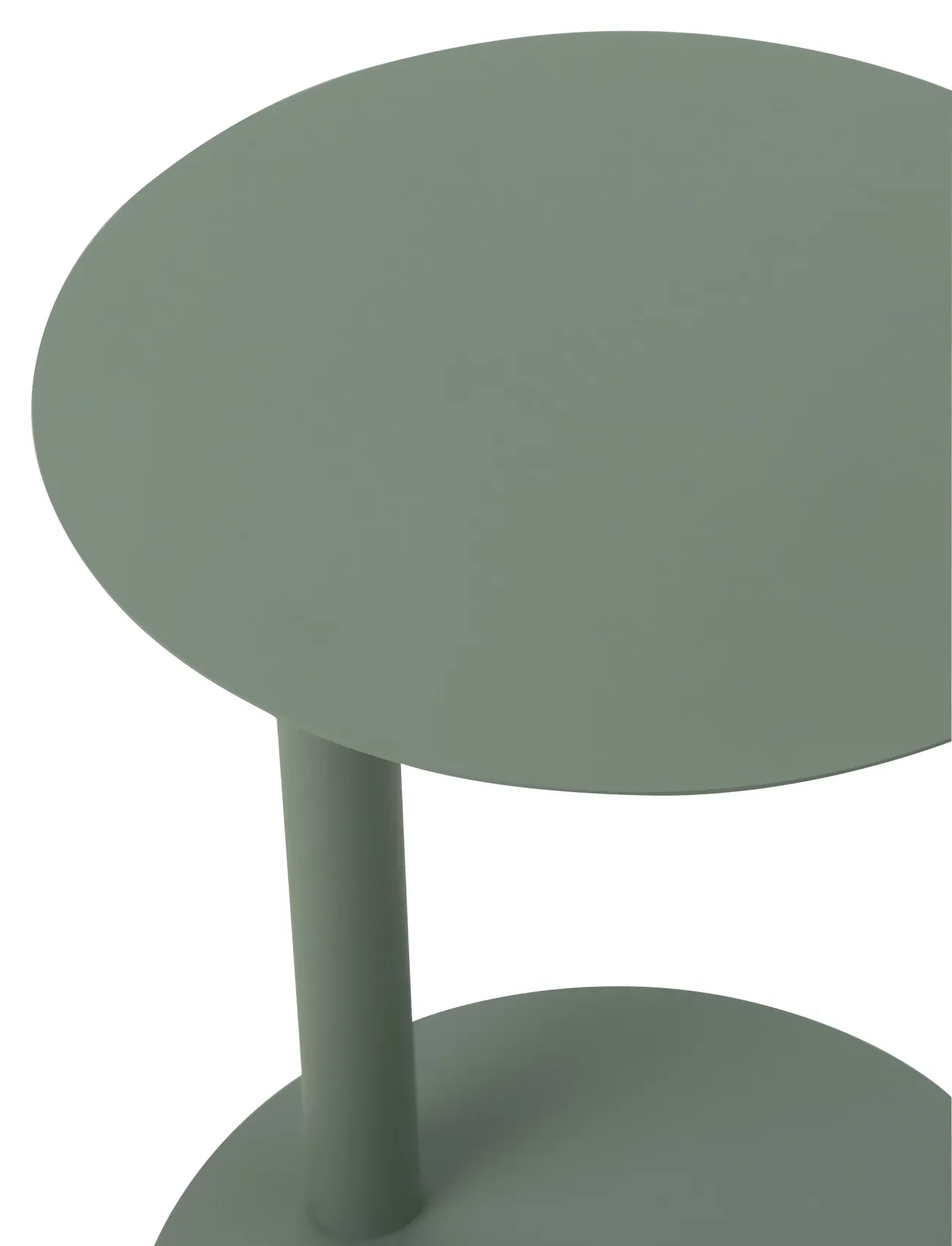 J-Line - SIDE TABLE ROUND METAL GREEN - side tables & small tables - green - 5