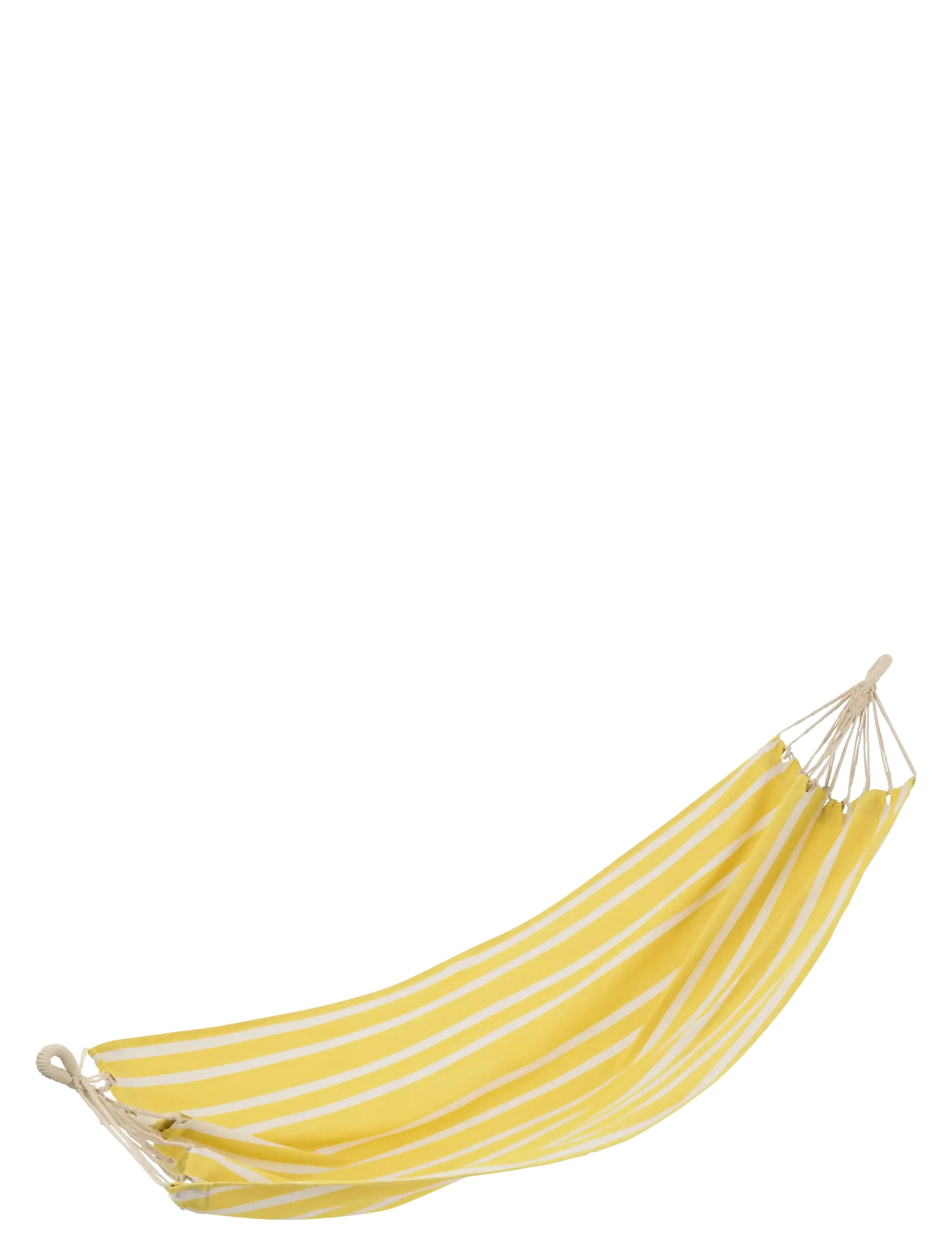 J-Line HAMMOCK STR COT/POLY BR YEL/WH - Møbler - YELLOW / yellow