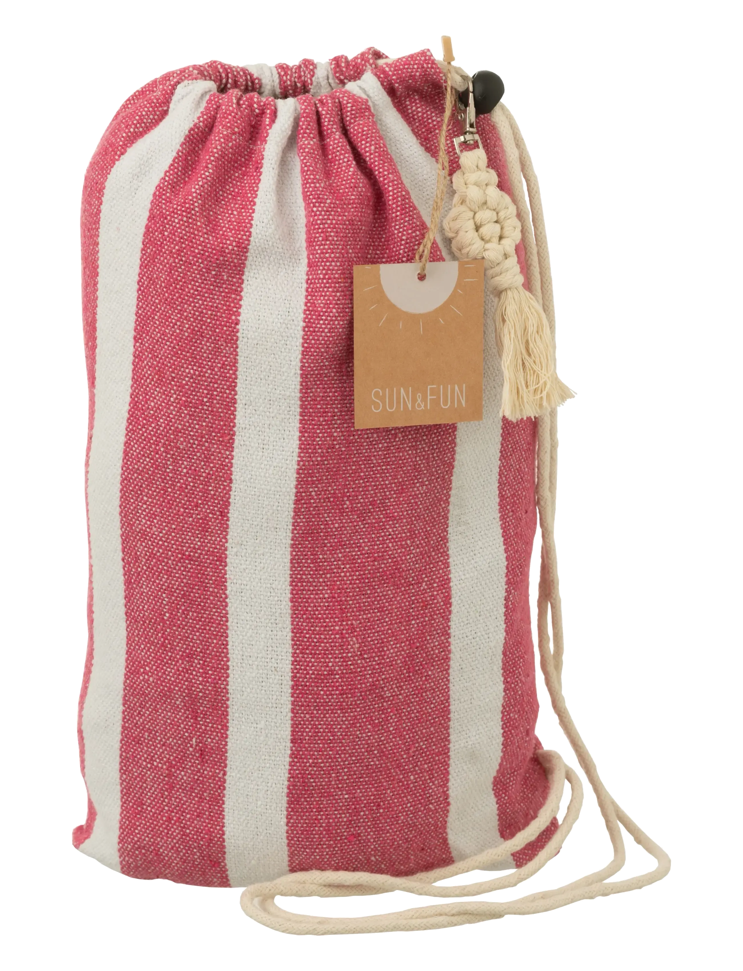 J-Line - HAMMOCK STR COT/POLY PK/WHI - pink - 1