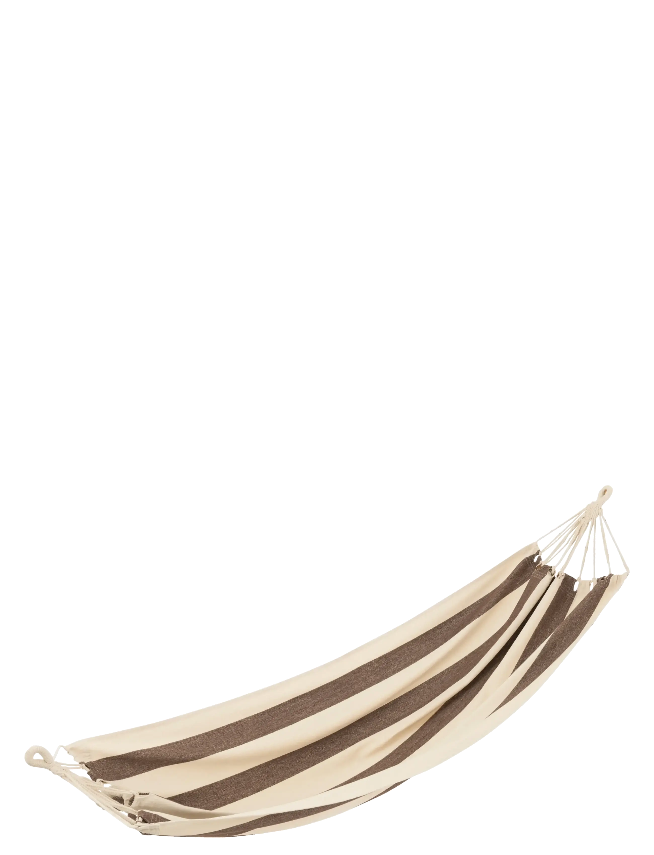 J-Line HAMMOCK L STR COT/POLY BRN/ECR - Lænestole - BROWN / brown