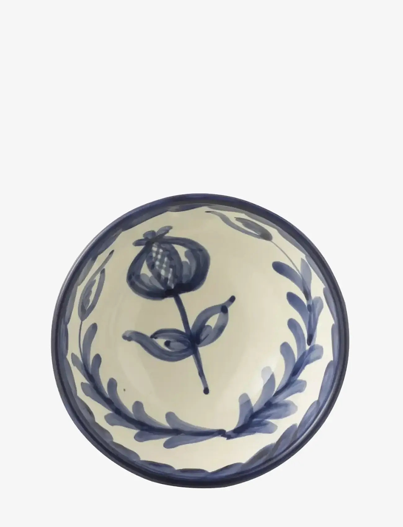 J-Line - BOWL GRANADA HI CER WH/BLU S - obstschalen - multi - 2