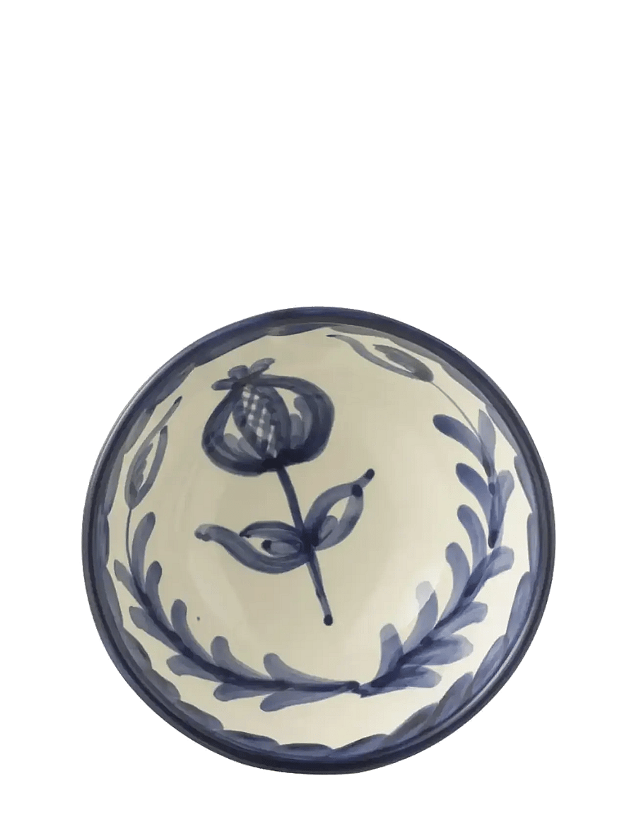 J-Line - BOWL GRANADA HI CER WH/BLU S - obstschalen - multi - 2
