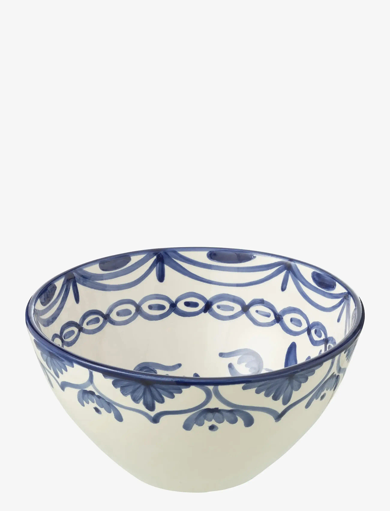 J-Line - BOWL GRANADA HI CER WH/BLU M - frugtskåle - multi - 1