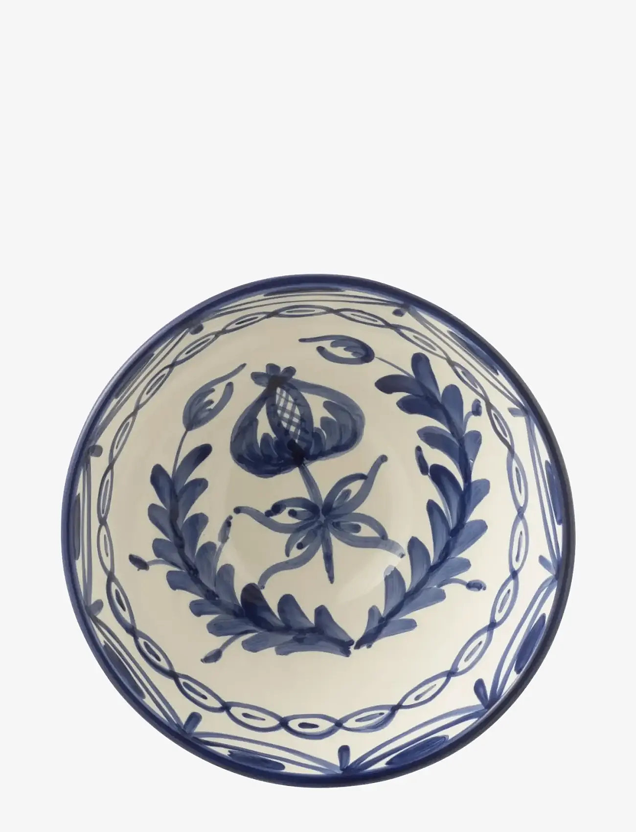 J-Line - BOWL GRANADA HI CER WH/BLU M - frugtskåle - multi - 2