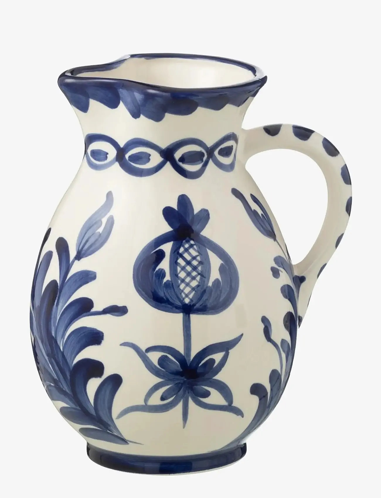 J-Line - PITCHER GRANADA CER WH/BLU M - vandkarafler - multi - 1