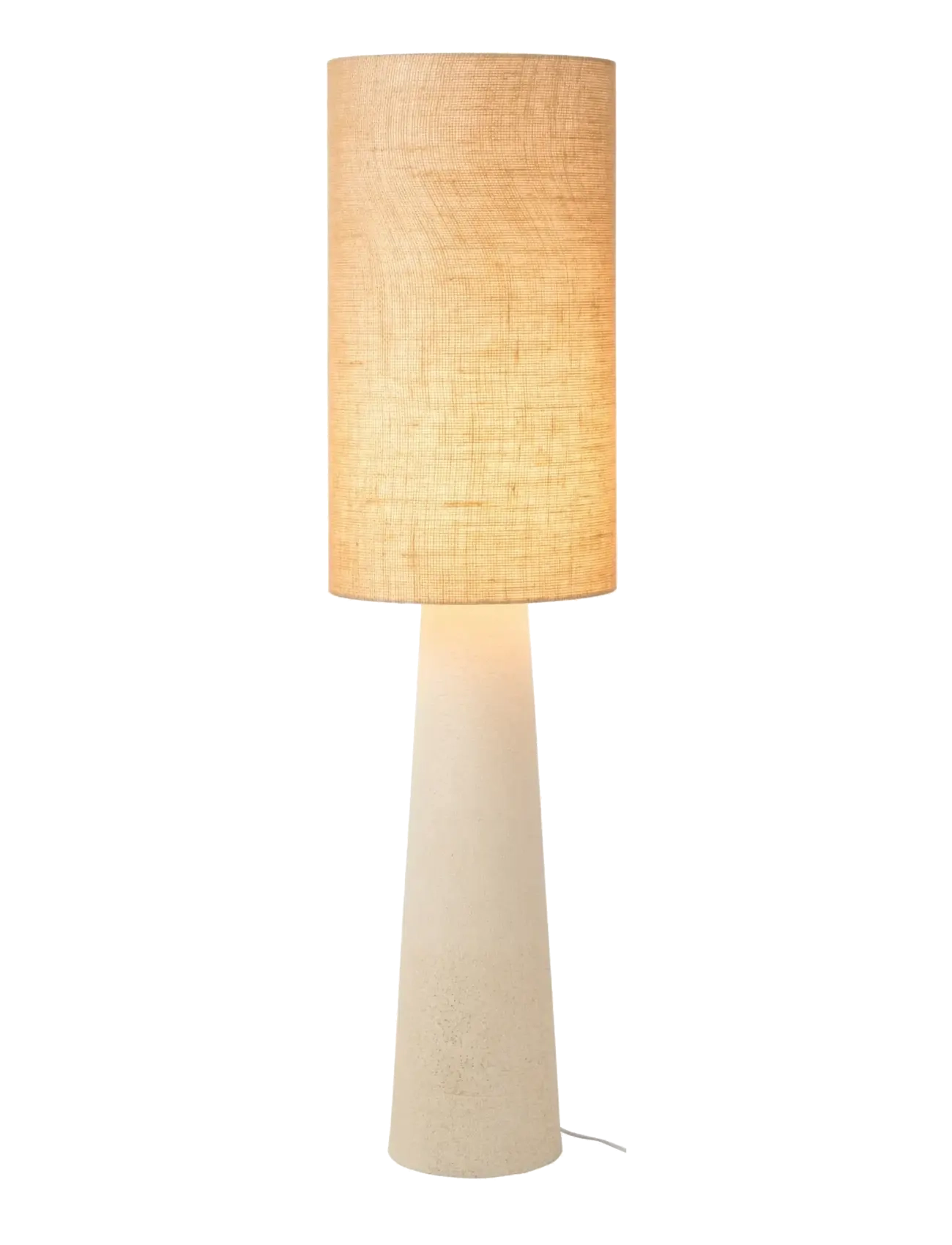 J-Line - FLOOR LAMP AVA FIB-GL/JUTE N S - white - 2