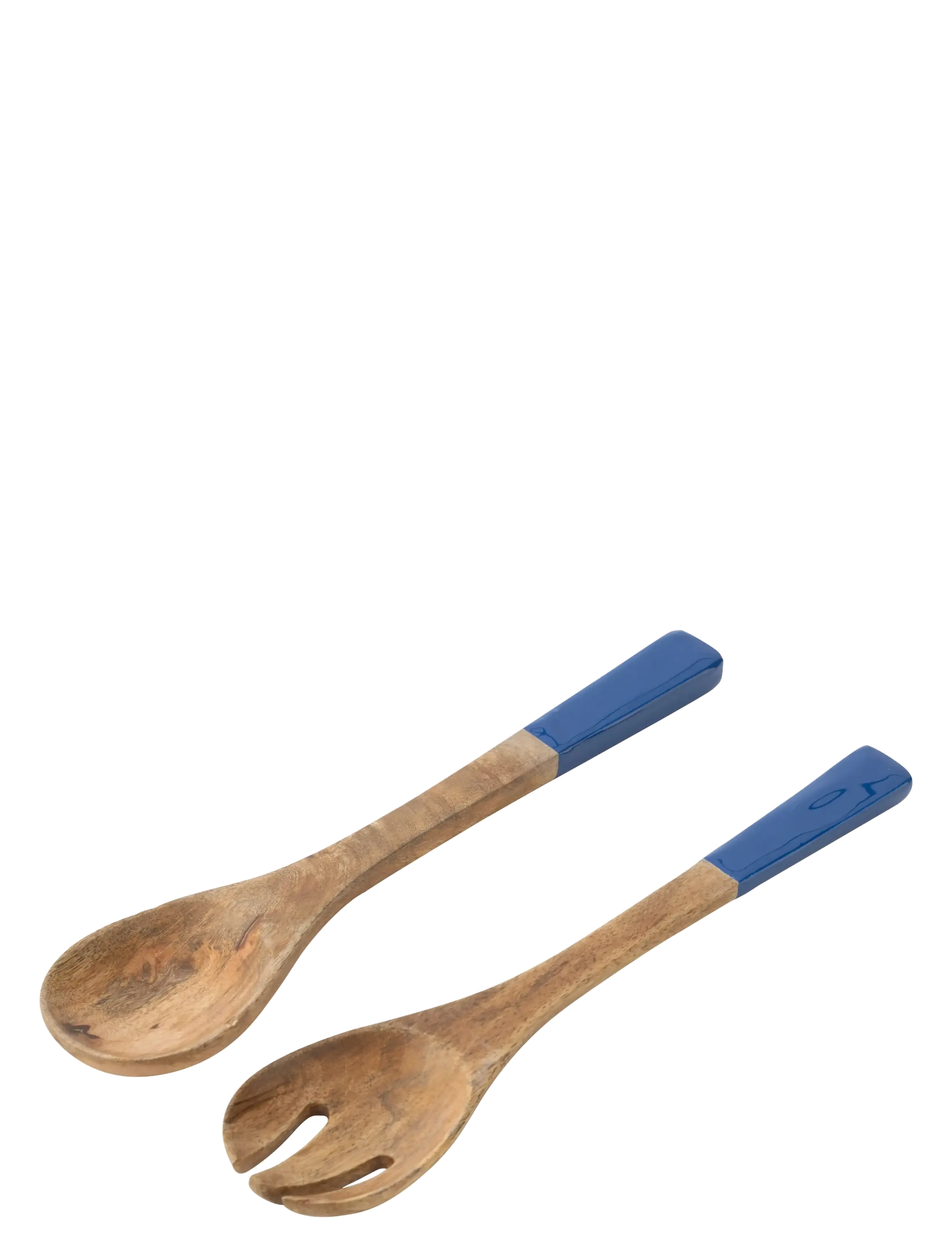 J-Line S/2 SALAD SERVER MANG WD BL/NA - Nyheter - BLUE / blue
