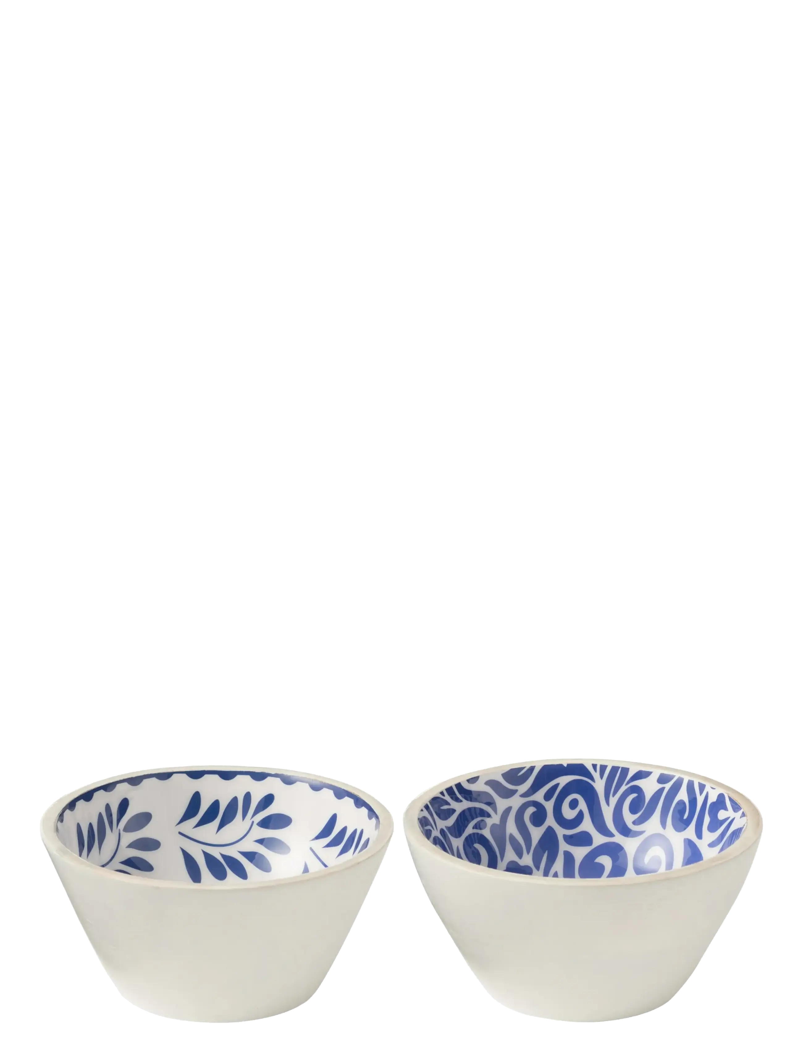 J-Line BOWL FLORAL MAN WD BL/W M - Fruit bowls - BLUE / blue
