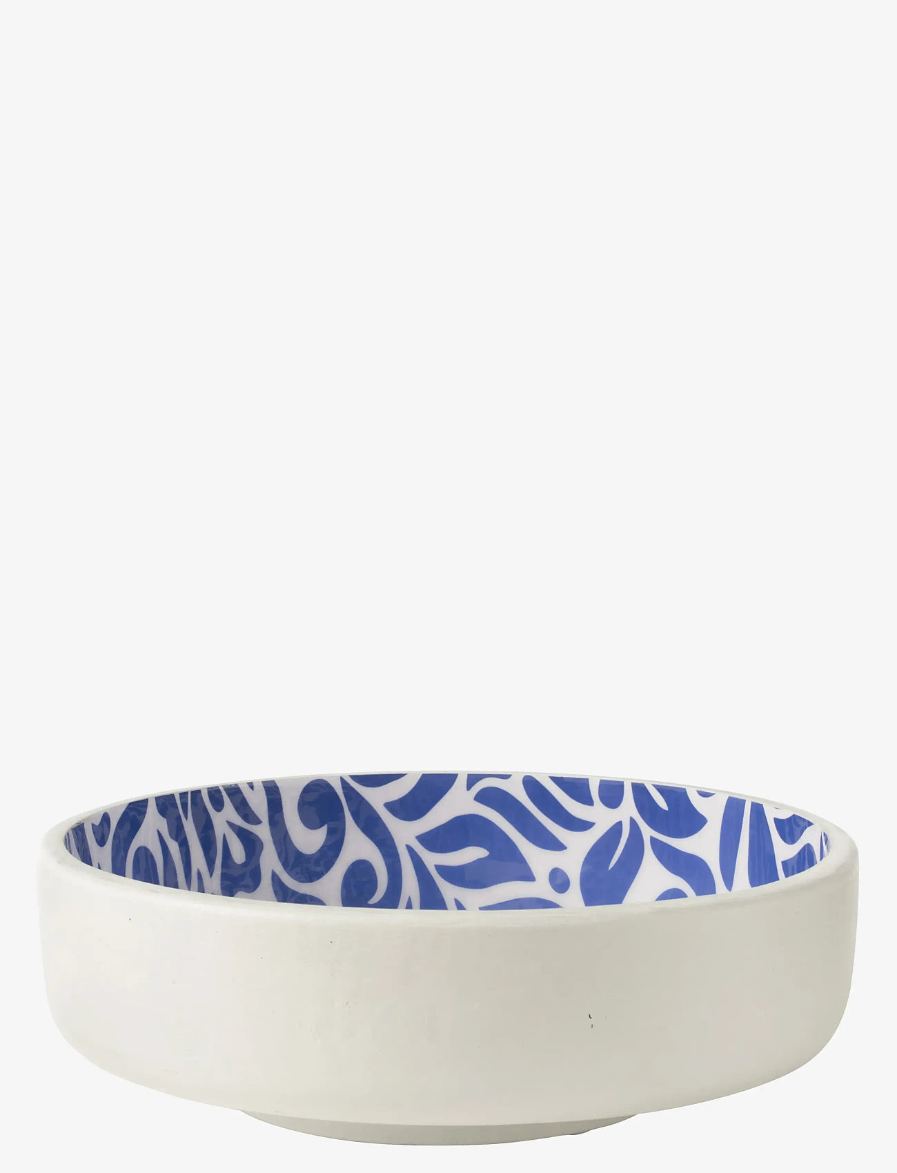 J-Line - SALAD BOWL FLORAL MAN WD BL/W - salade kommen - blue - 1
