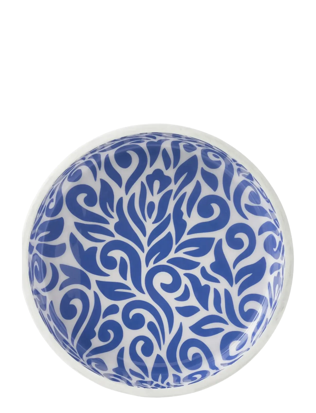 J-Line - SALAD BOWL FLORAL MAN WD BL/W - salladsskålar - blue - 3