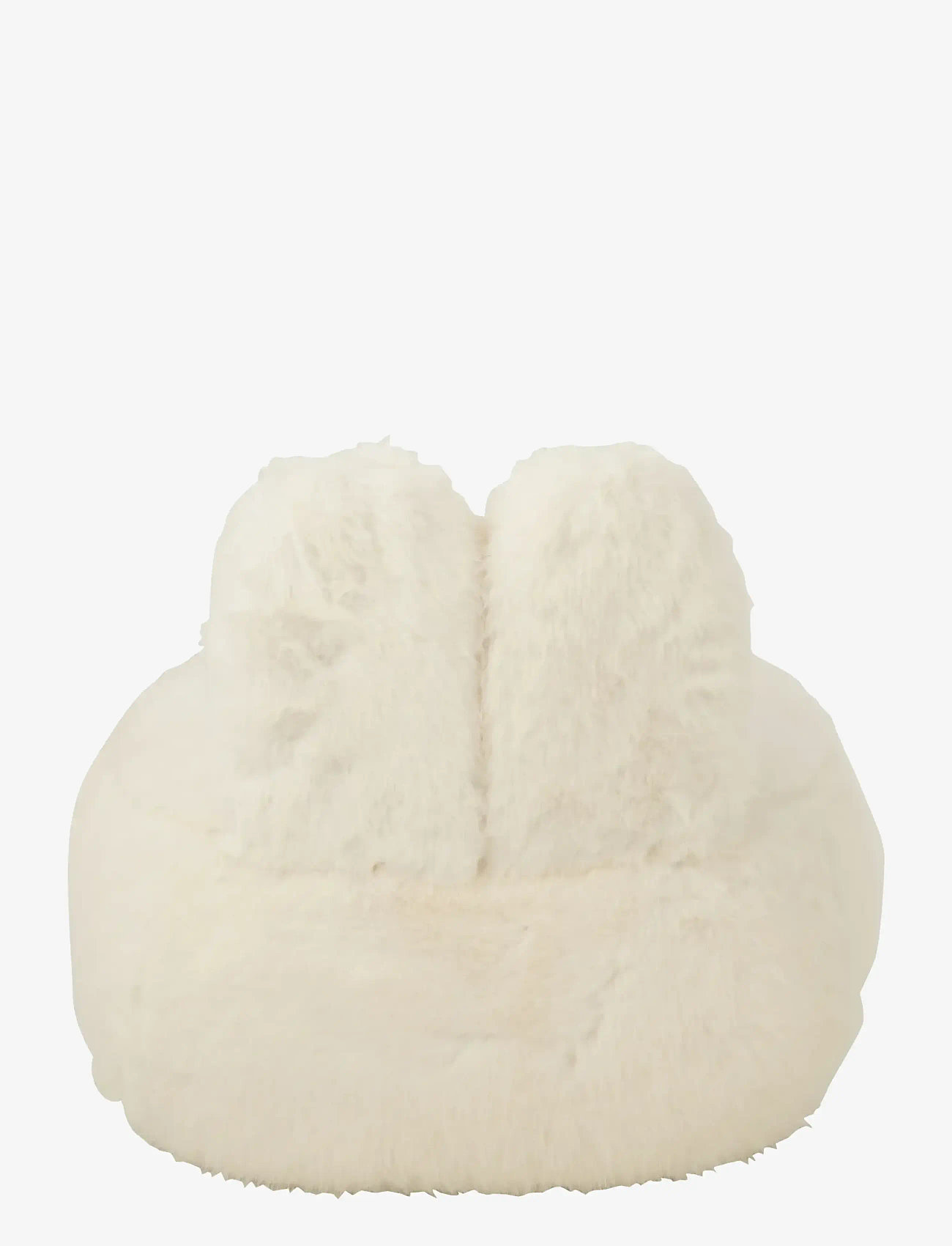 J-Line - STOOL FUR WITH BUNNY EARS WOOD WHITE - pouffes & armchairs - white - 3