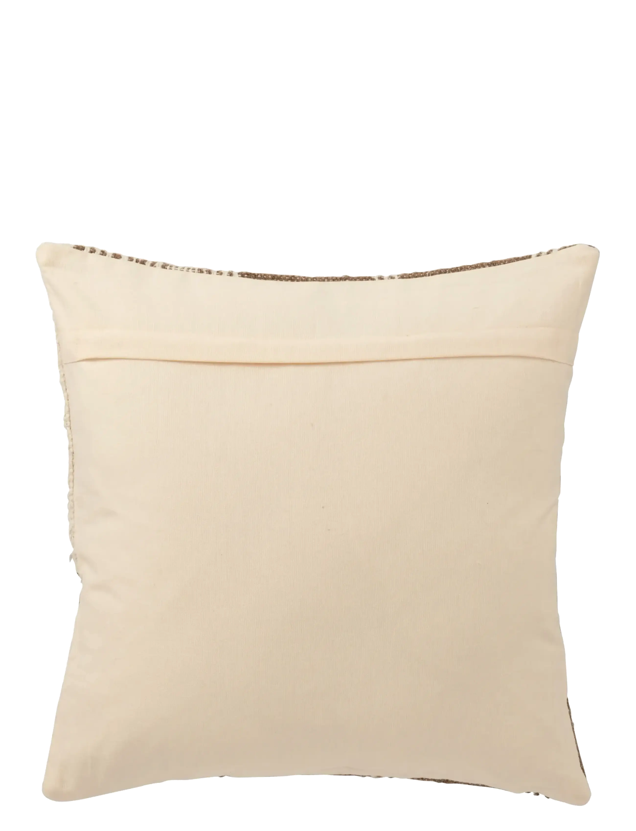 J-Line - CUSHION SQU STRIPED WL BR/ECR - brown - 2