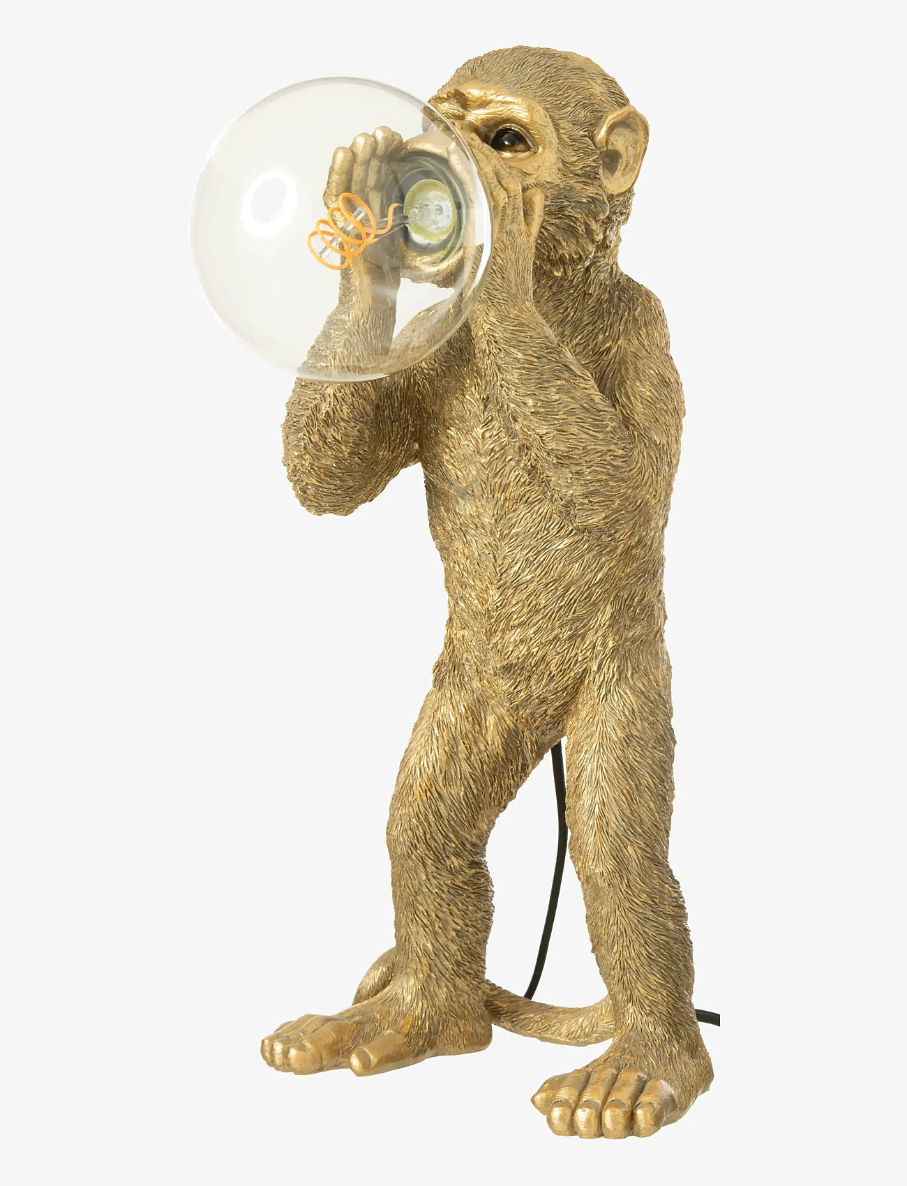 J-Line - TABLE LAMP MONKEY POLYRESIN GOLD - bordlamper - gold - 0