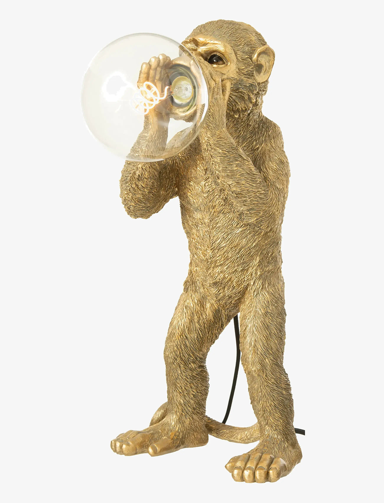 J-Line - TABLE LAMP MONKEY POLYRESIN GOLD - bordlamper - gold - 1