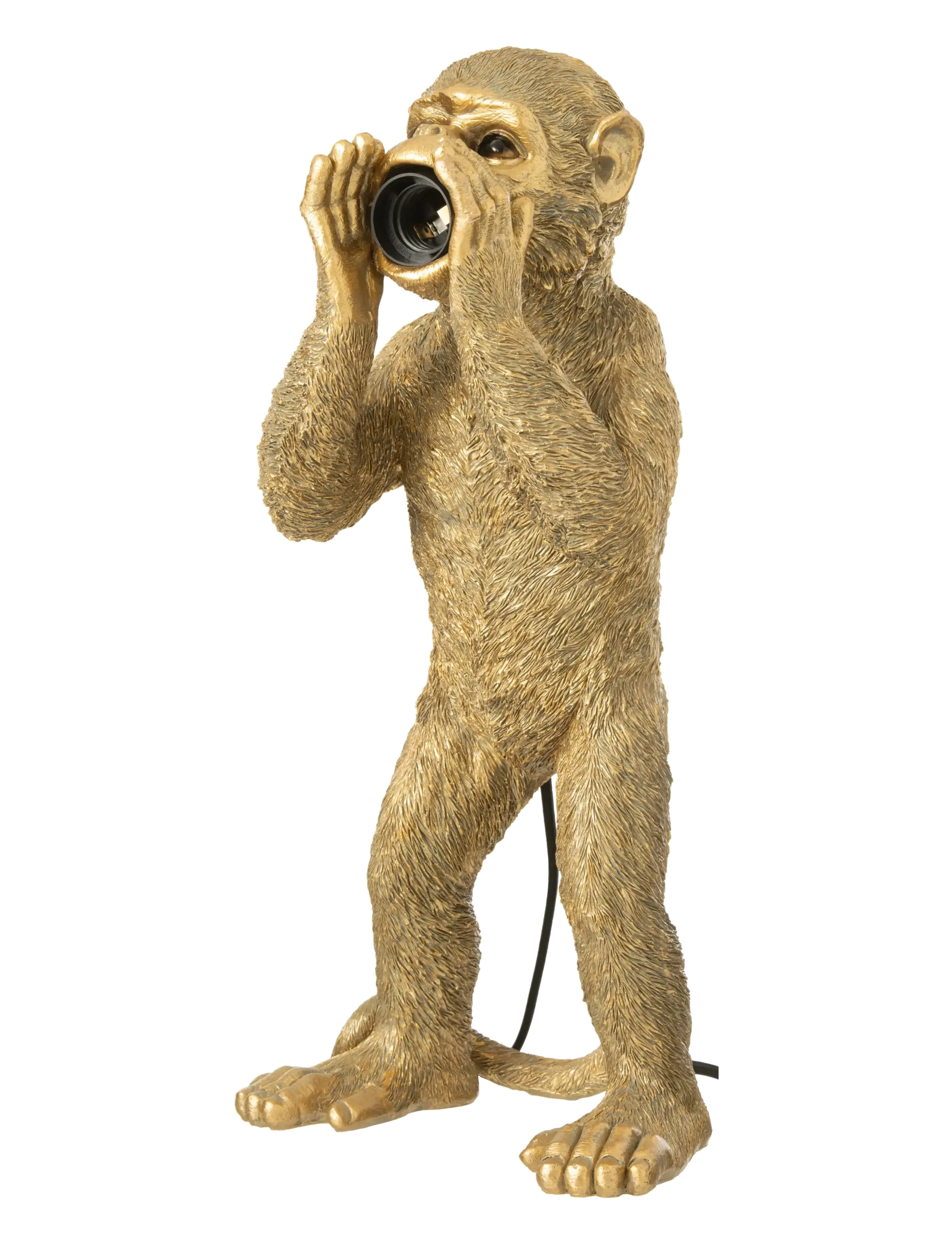 J-Line - TABLE LAMP MONKEY POLYRESIN GOLD - pöytävalaisimet - gold - 2