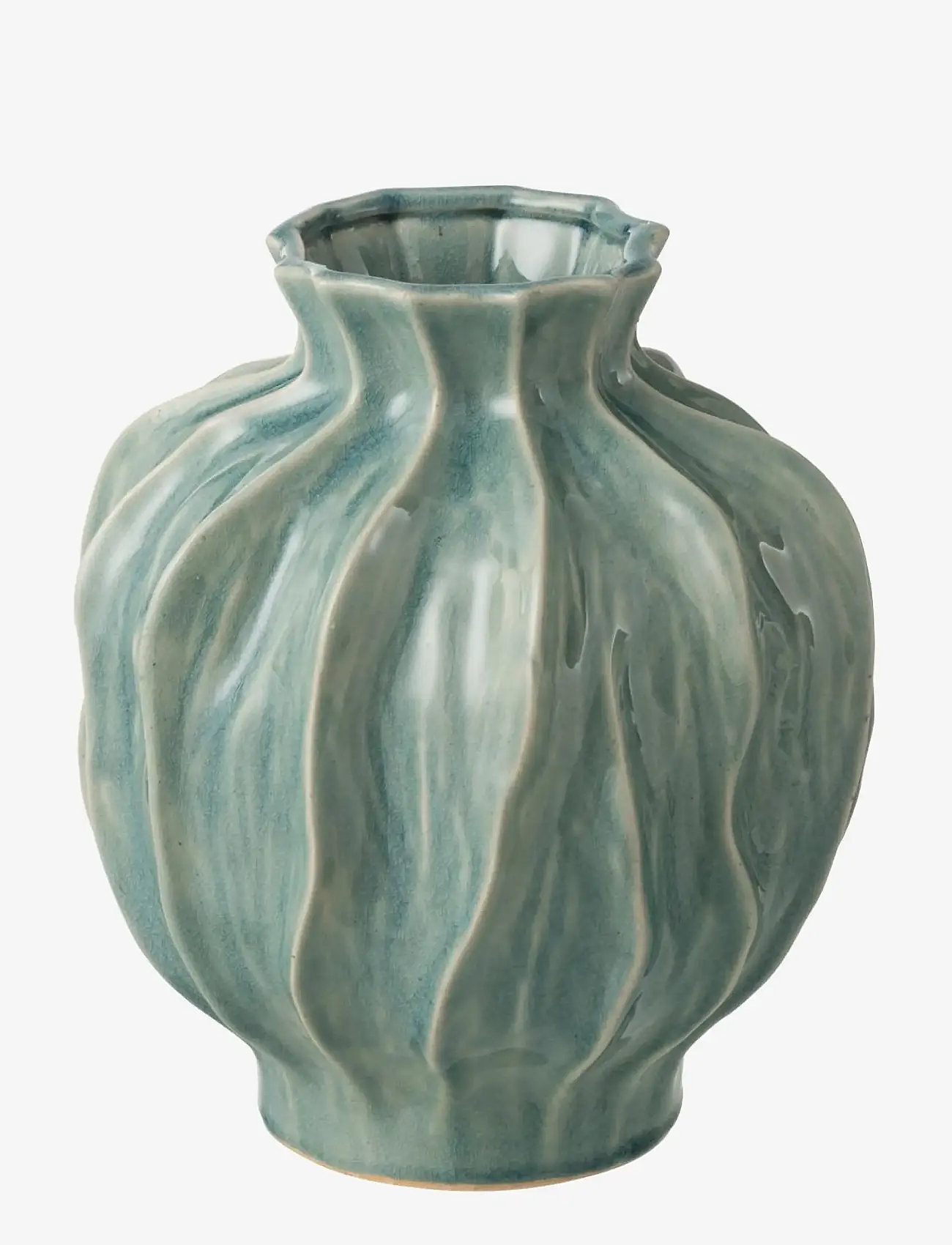 J-Line - VASE JULES PORCELAIN BLUE - vasen - blue - 0