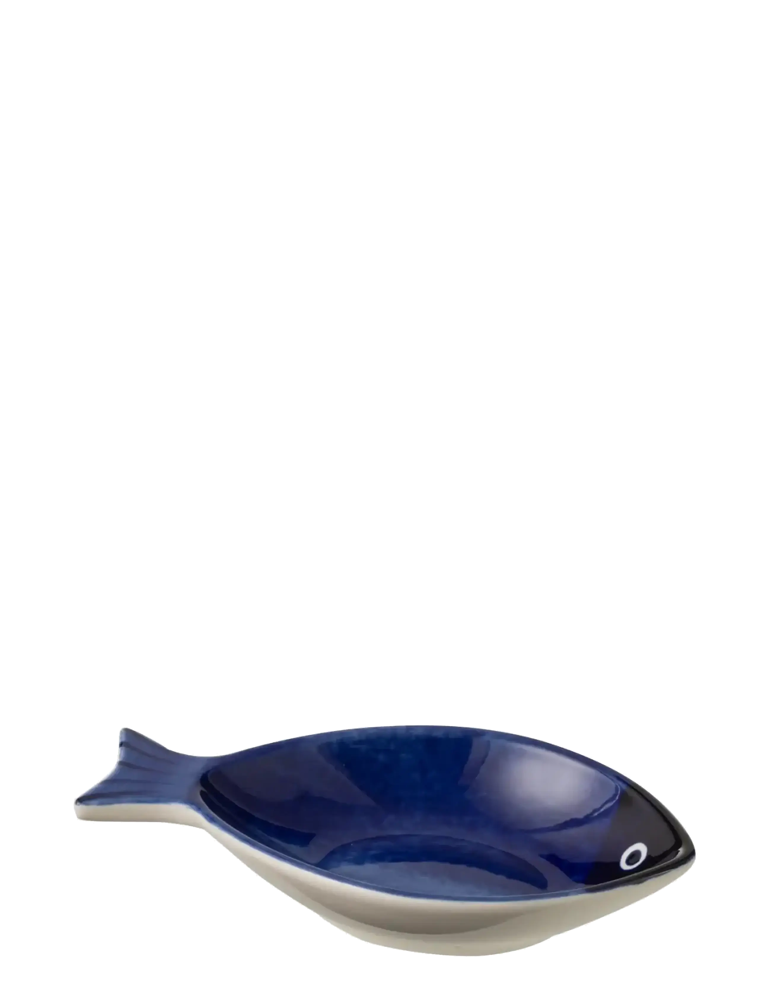 J-Line BOWL FISH PORCELAIN BLUE LARGE - Skålar - BLUE / blue