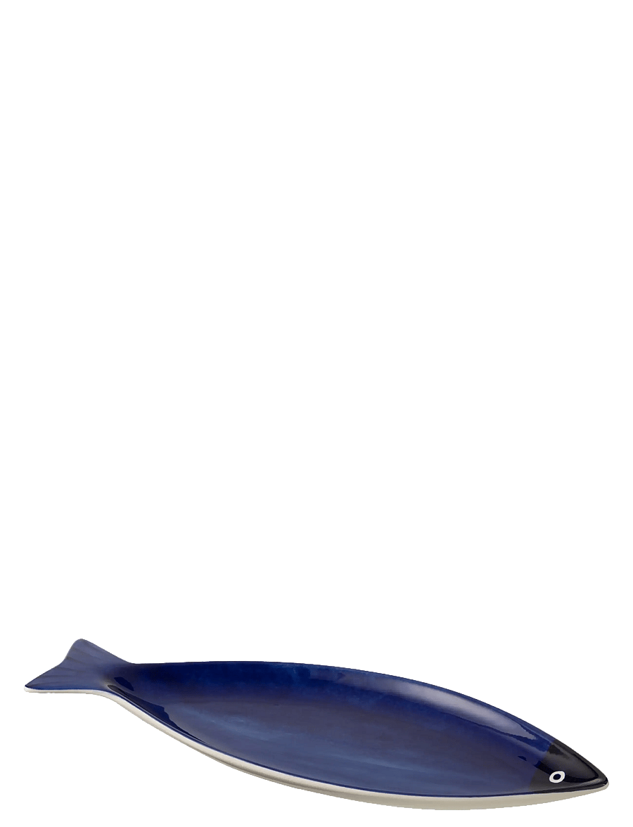J-Line - SERVING PLATE FISH WIDE BL - serviravimo lėkštės - blue - 1
