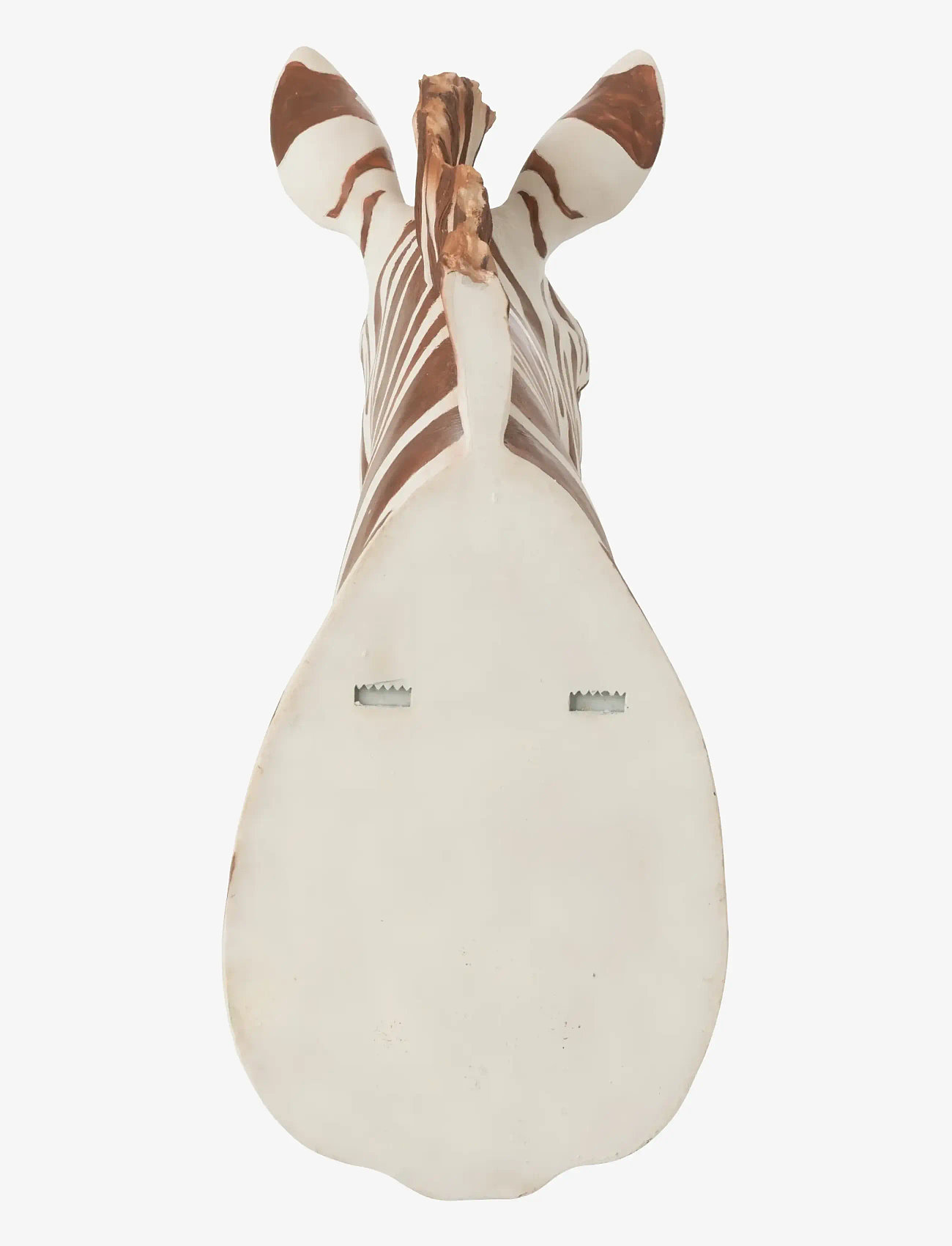 J-Line - ZEBRA HANGING RESIN BROWN/WHITE - väggdekor - white - 3