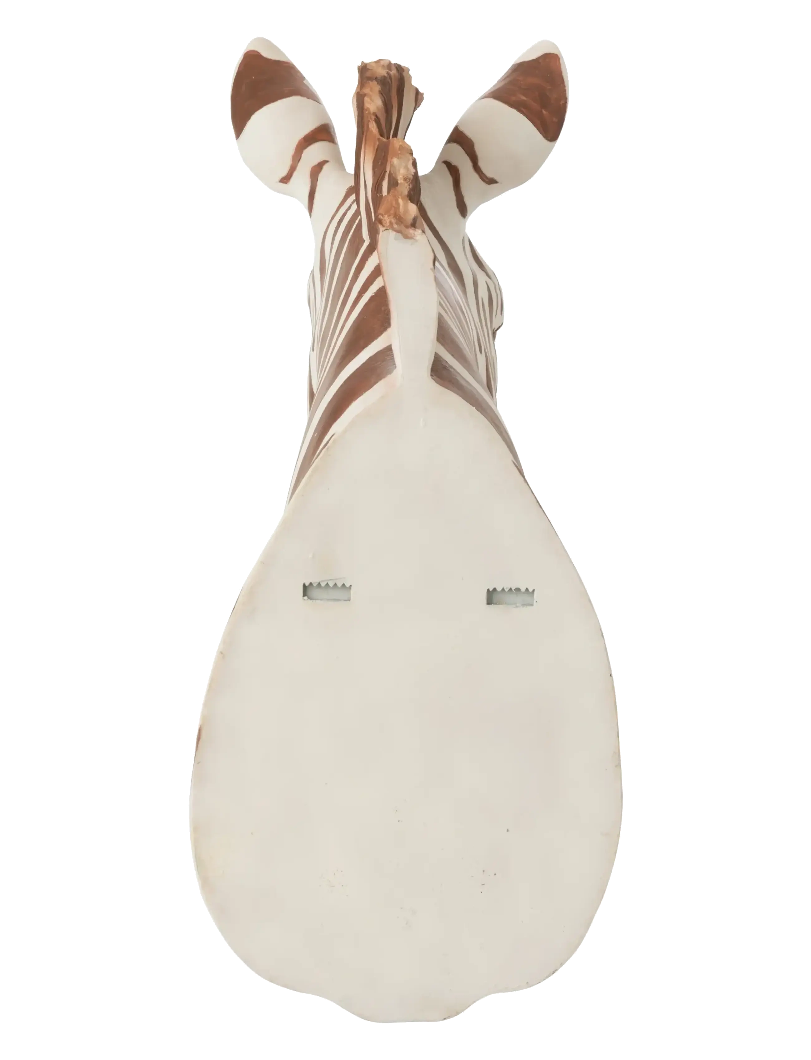 J-Line - ZEBRA HANGING RESIN BROWN/WHITE - väggdekor - white - 3