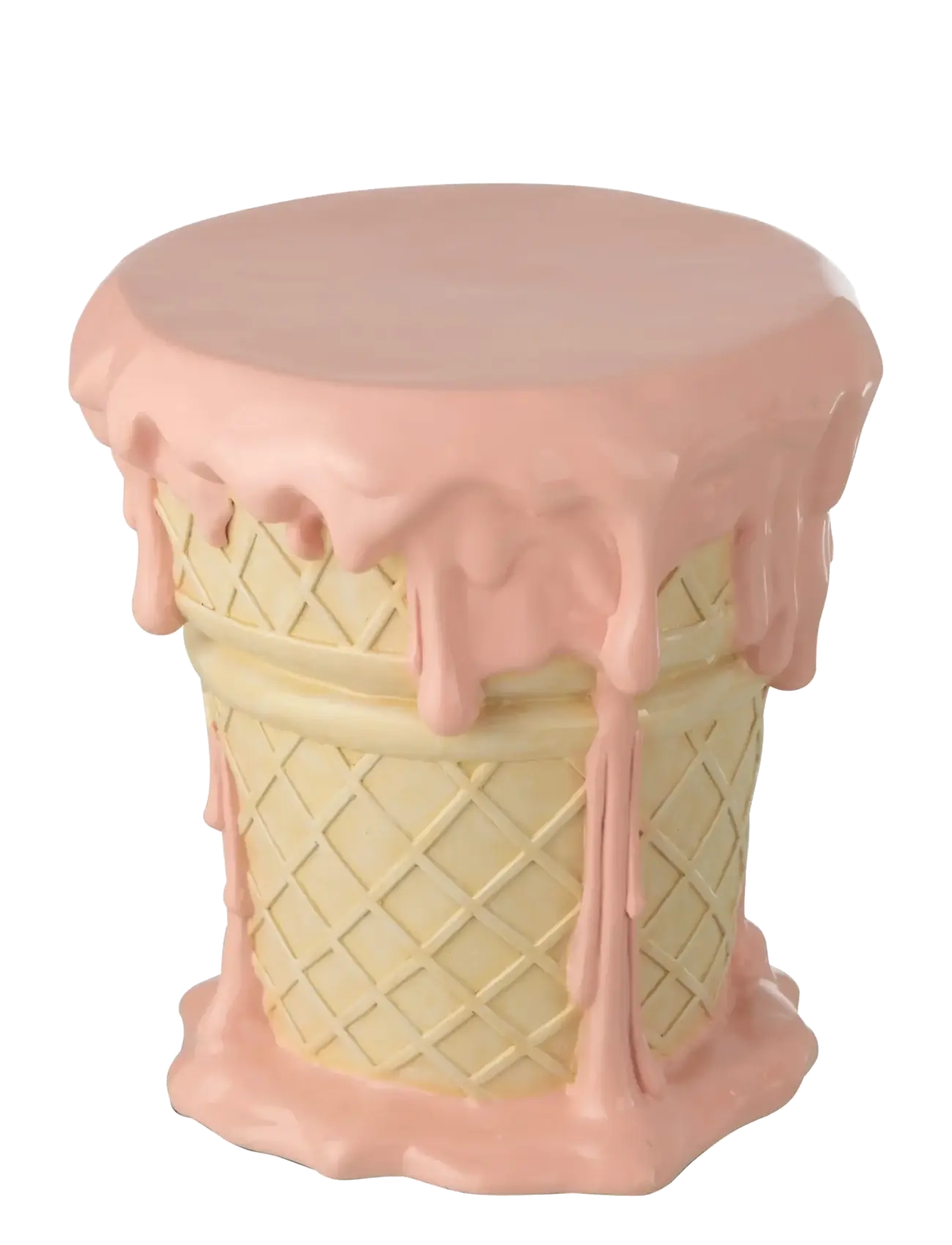 J-Line Side Table Ice Cream Polyresin Light Pink/Beige, One Size, Tables, Rosa - Tables & Small Kinder