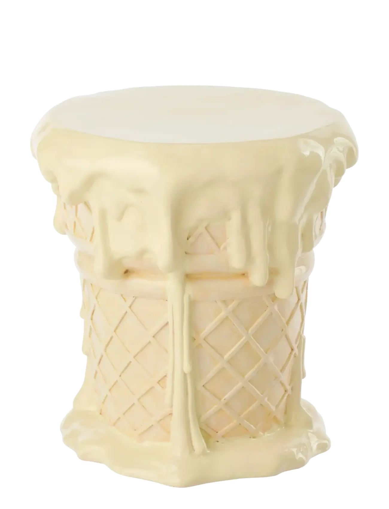 J-Line Side Table Ice Cream Polyresin Apricot/Beige, One Size, Tables, Creme - Tables & Small Kinder