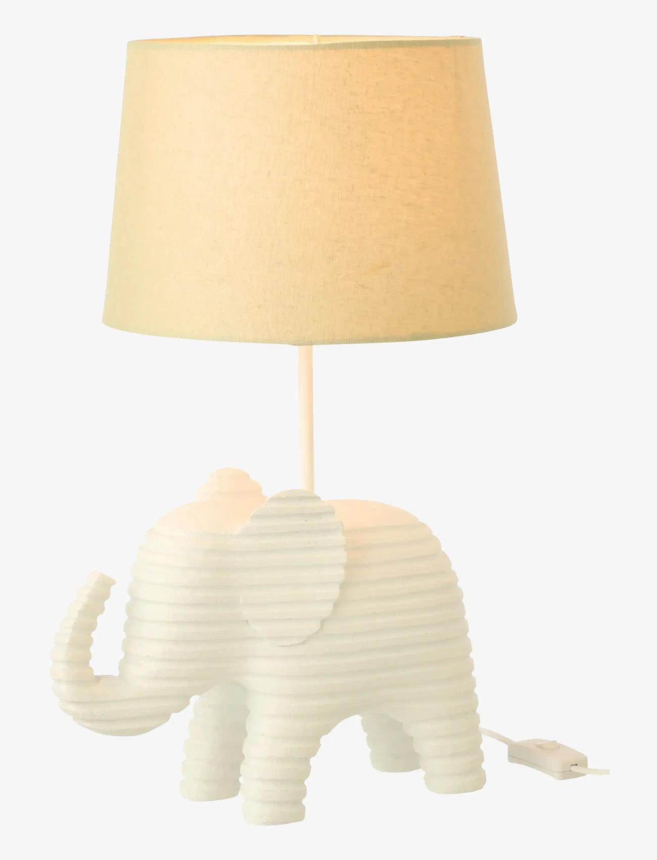 J-Line - TABLE LAMP STRIPED POLYRESIN WHITE - bordlamper - white - 2