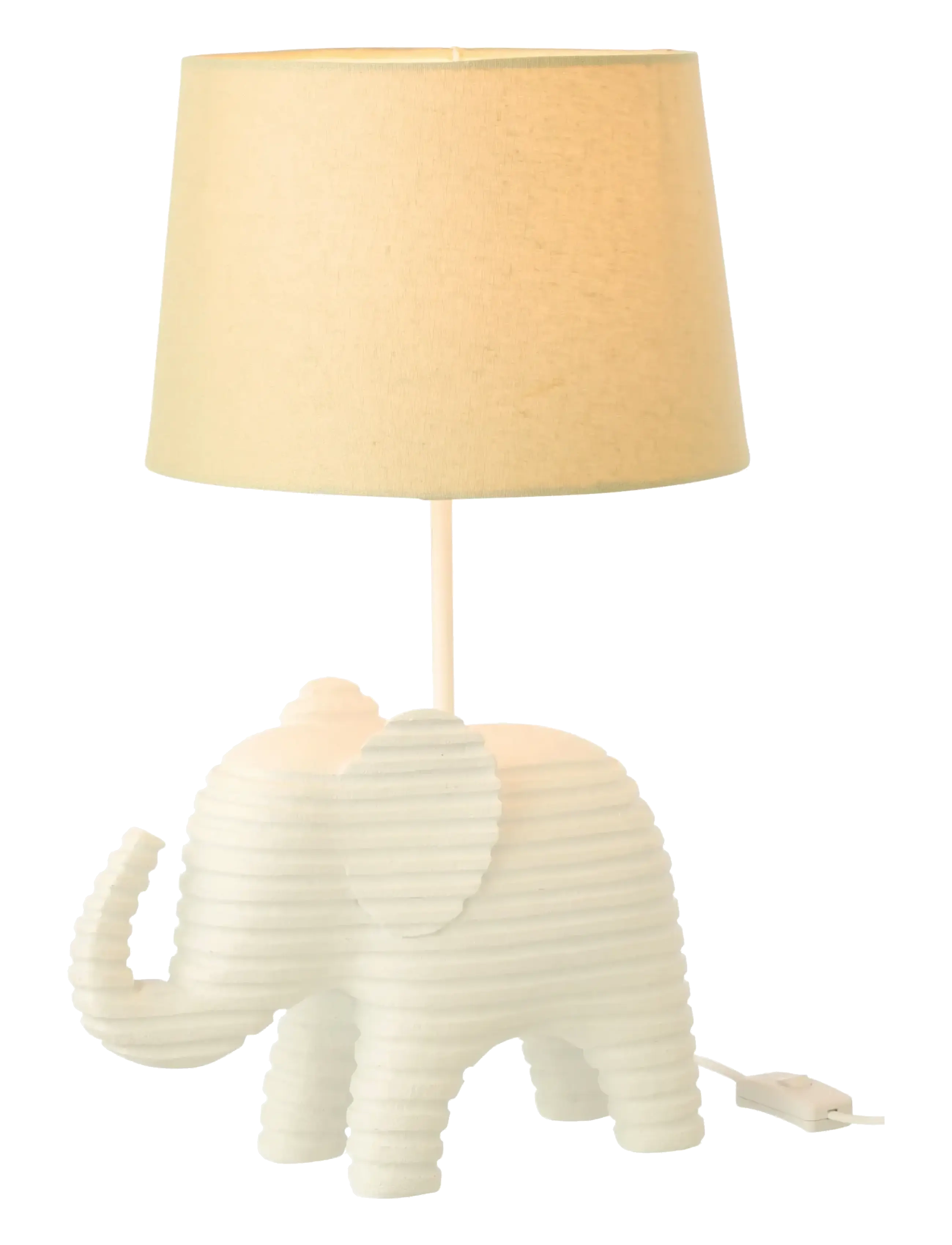 J-Line - TABLE LAMP STRIPED POLYRESIN WHITE - laualambid - white - 2