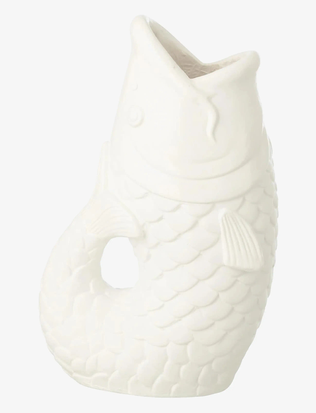 J-Line - FLWRPOT FISH OUTDOOR MAGN WH S - blómapottar - white - 1