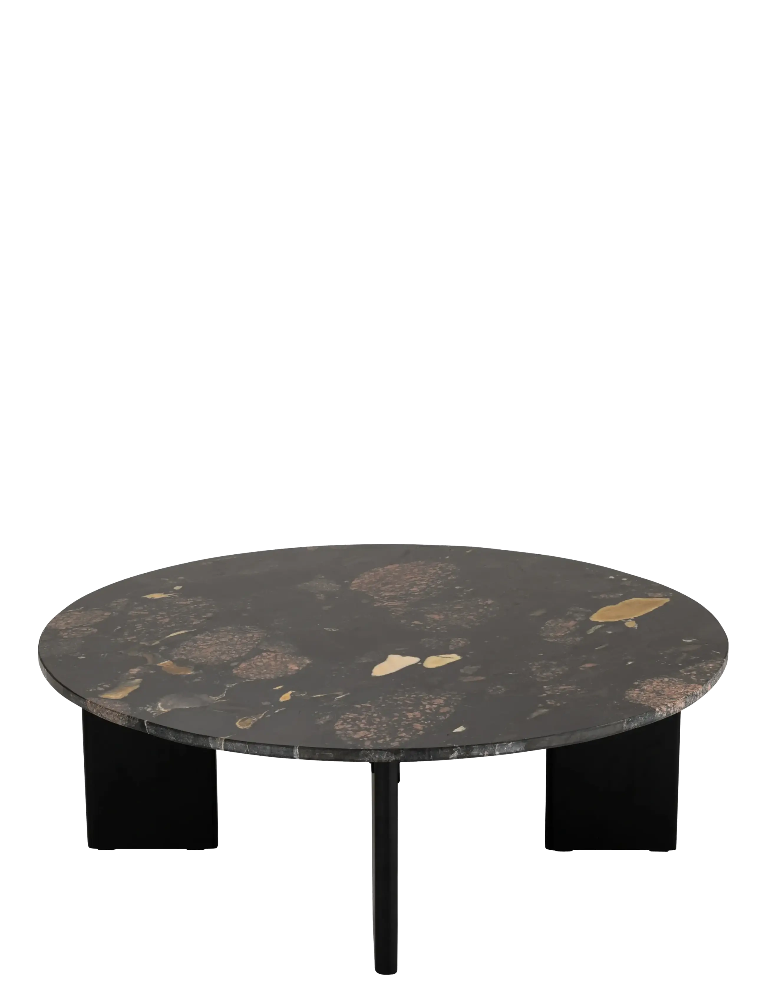 J-Line - COF TAB MATHILDE MARB BLA/PEA - soffbord - black - 1