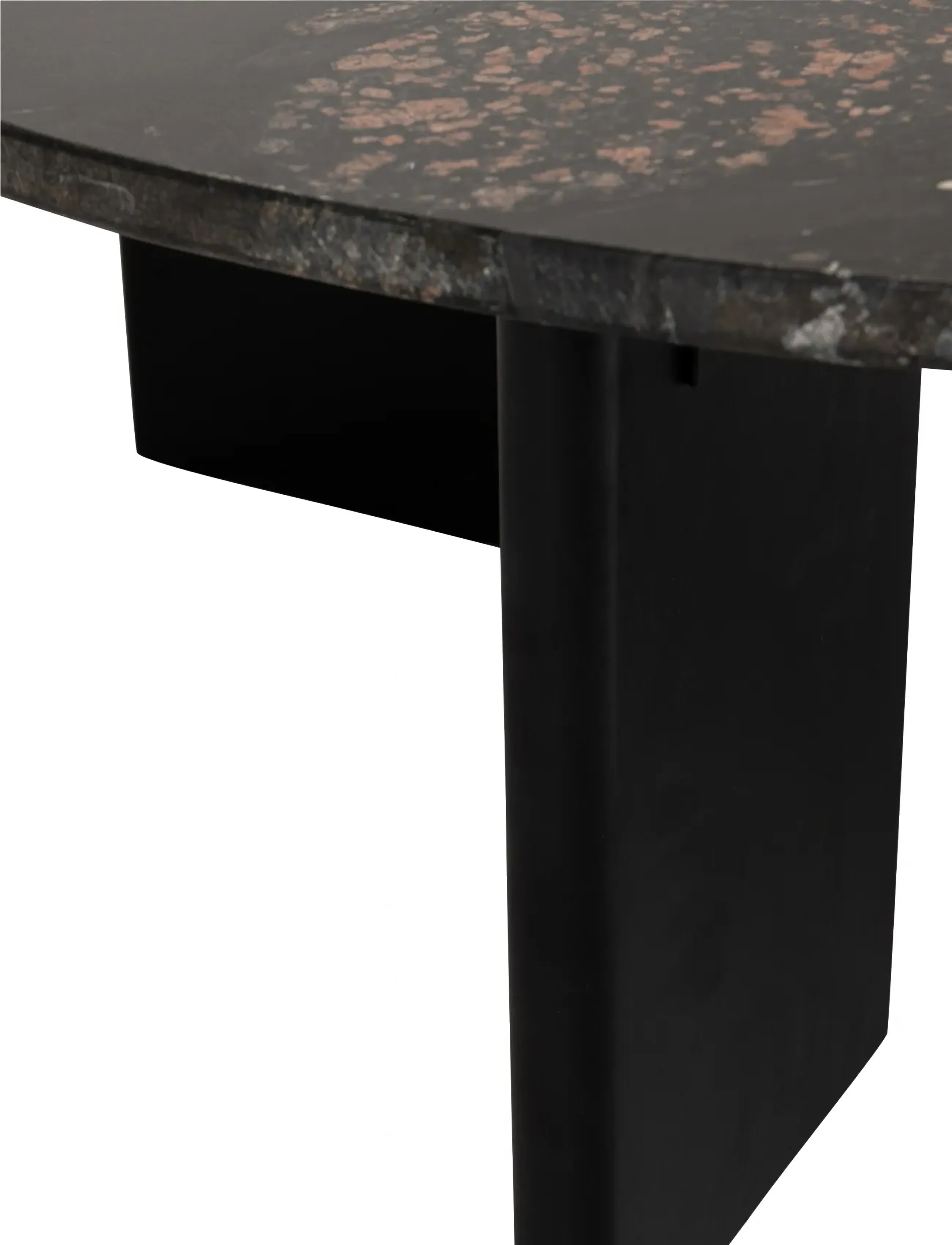 J-Line - COF TAB MATHILDE MARB BLA/PEA - soffbord - black - 5