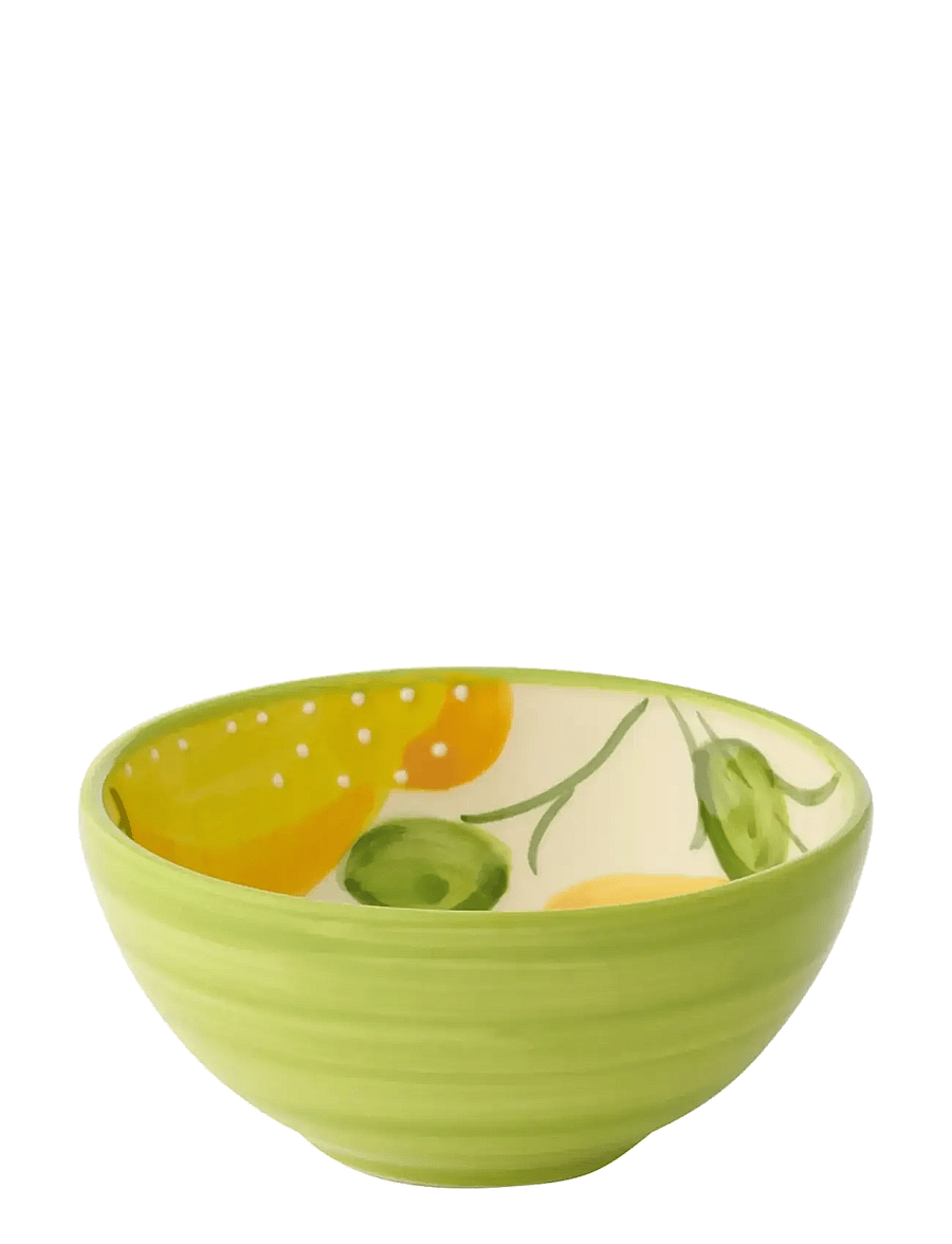 J-Line - BOWL LEMON CERAMIC YELL/GRN S - augļu trauki - yellow - 0